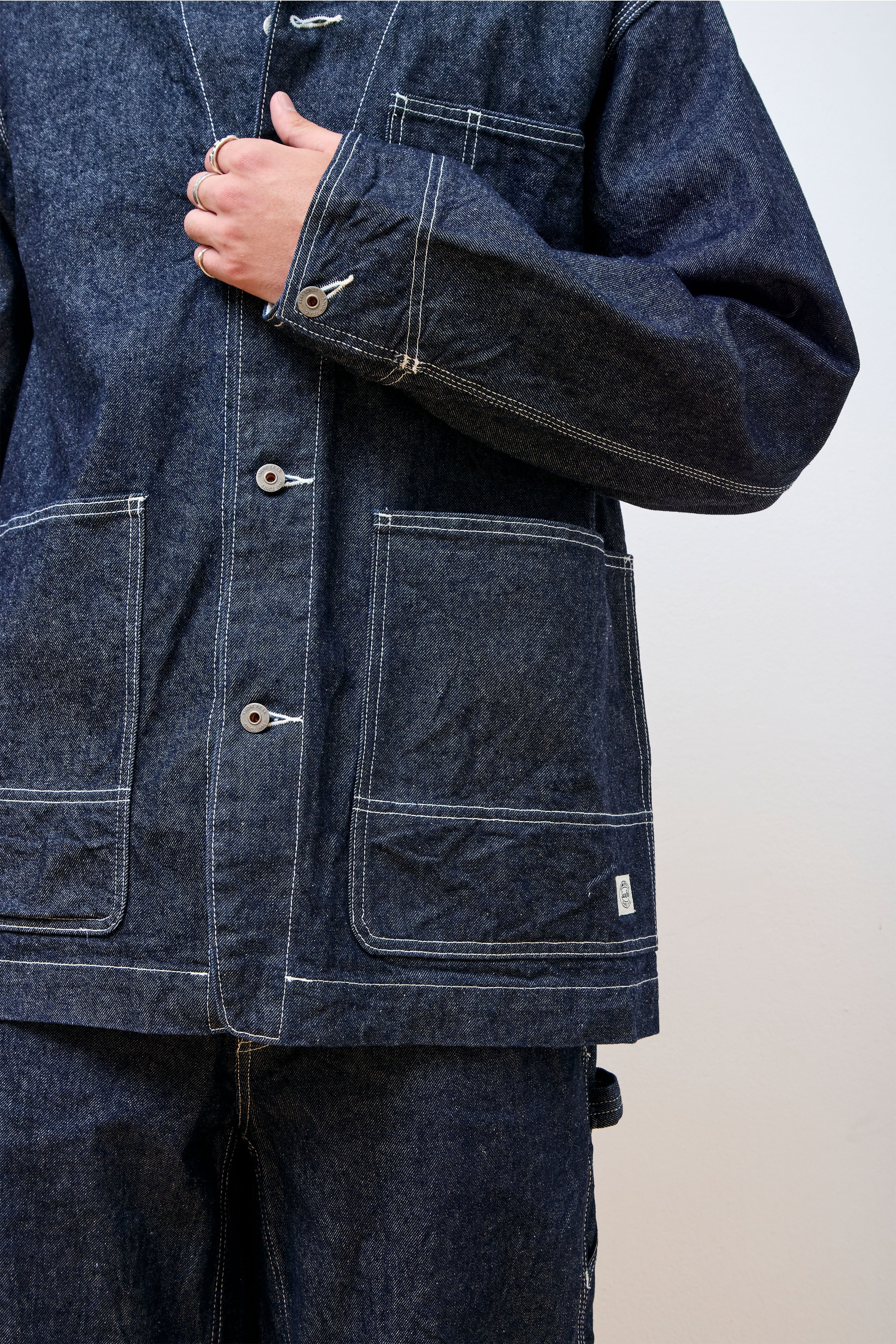 Recycled Cotton Denim Jacket Indigo