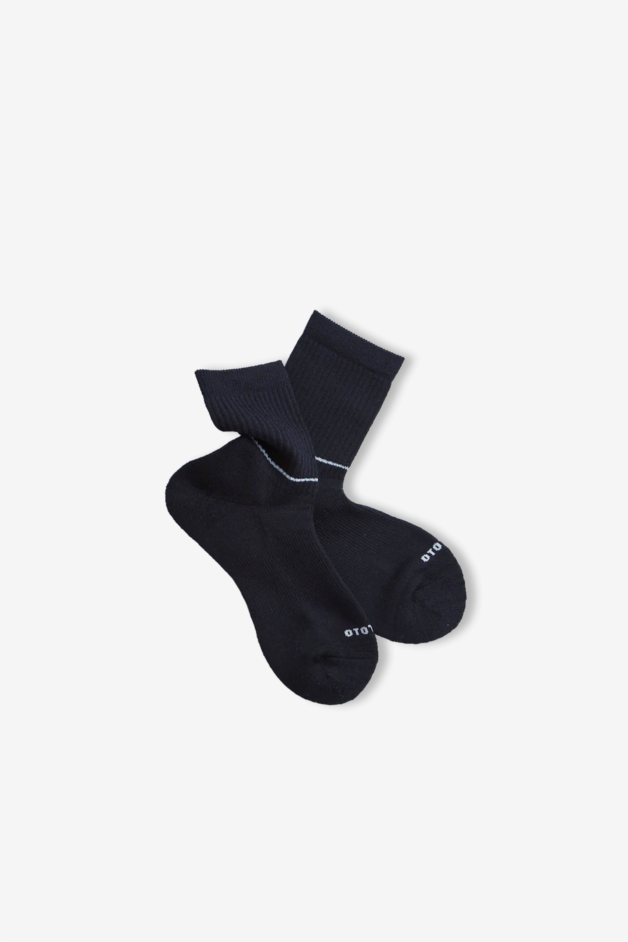 All Rounder Merino Crew Socks Black