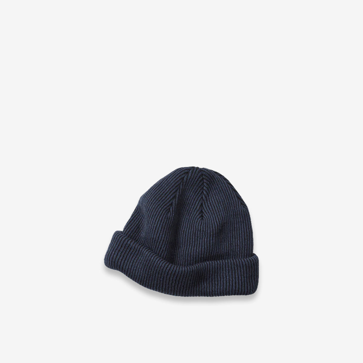 RoToTo Super Soft 2Way Stripe Beanie Ink/Black