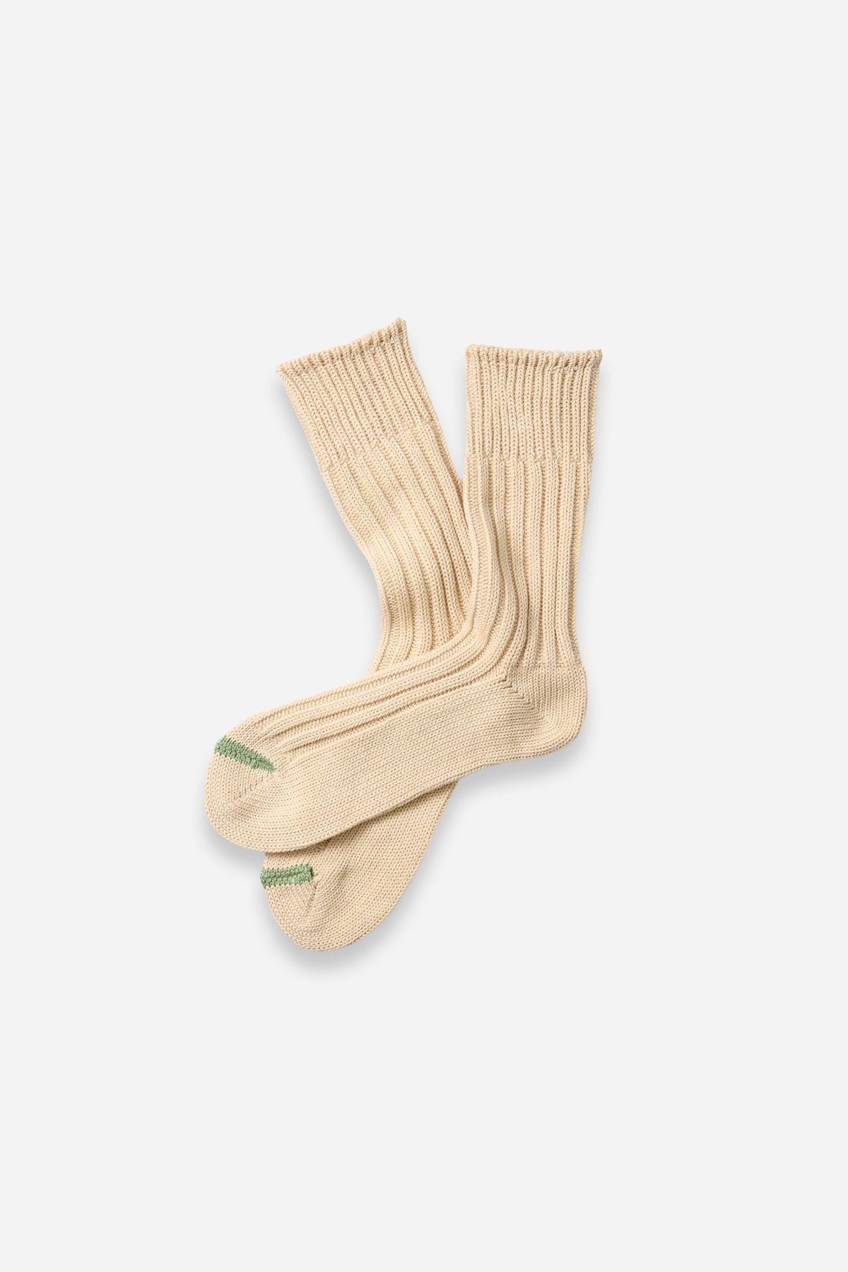 Chunky Ribbed Crew Socks Raw