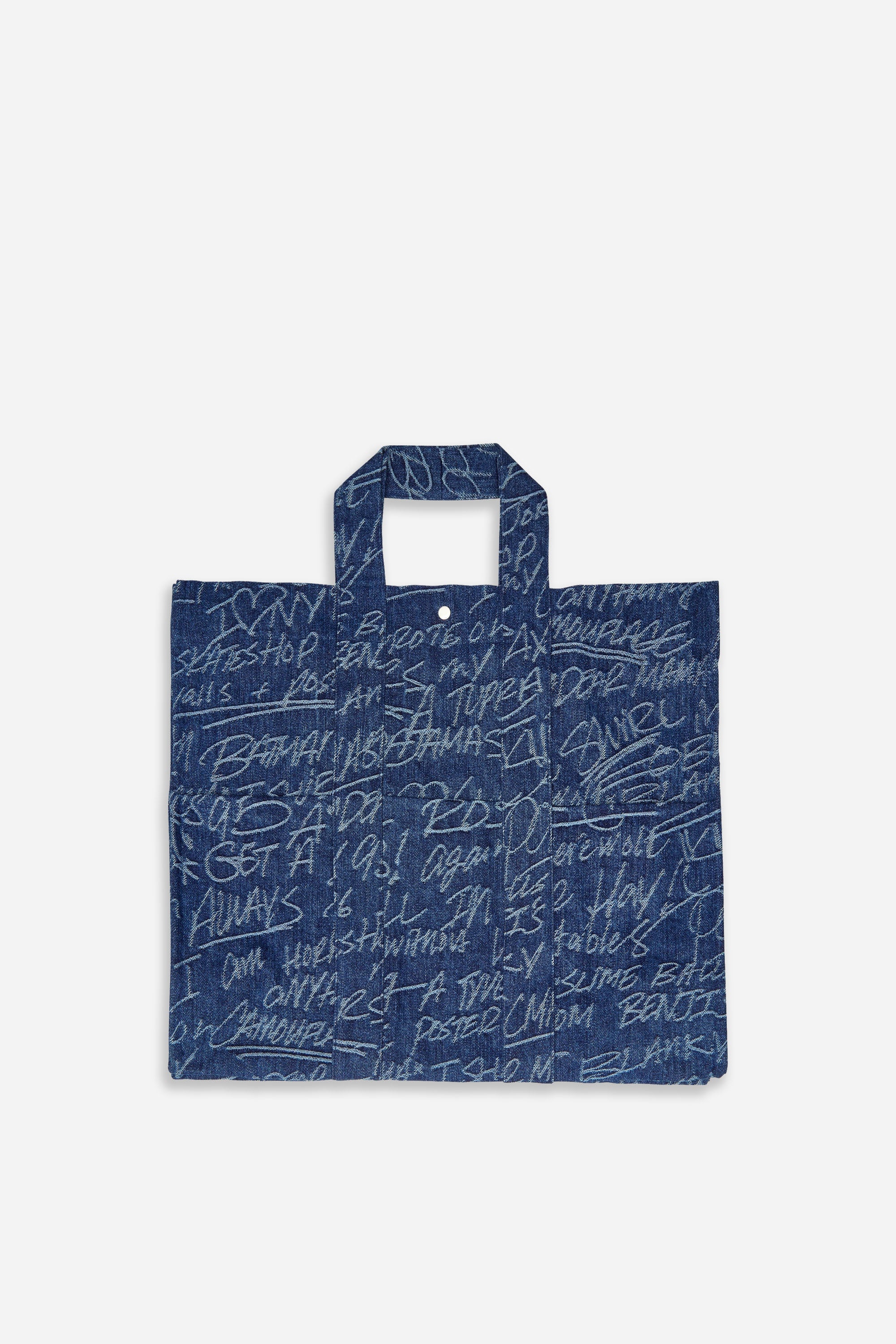 KS Graffiti Denim Tote Woven Blue