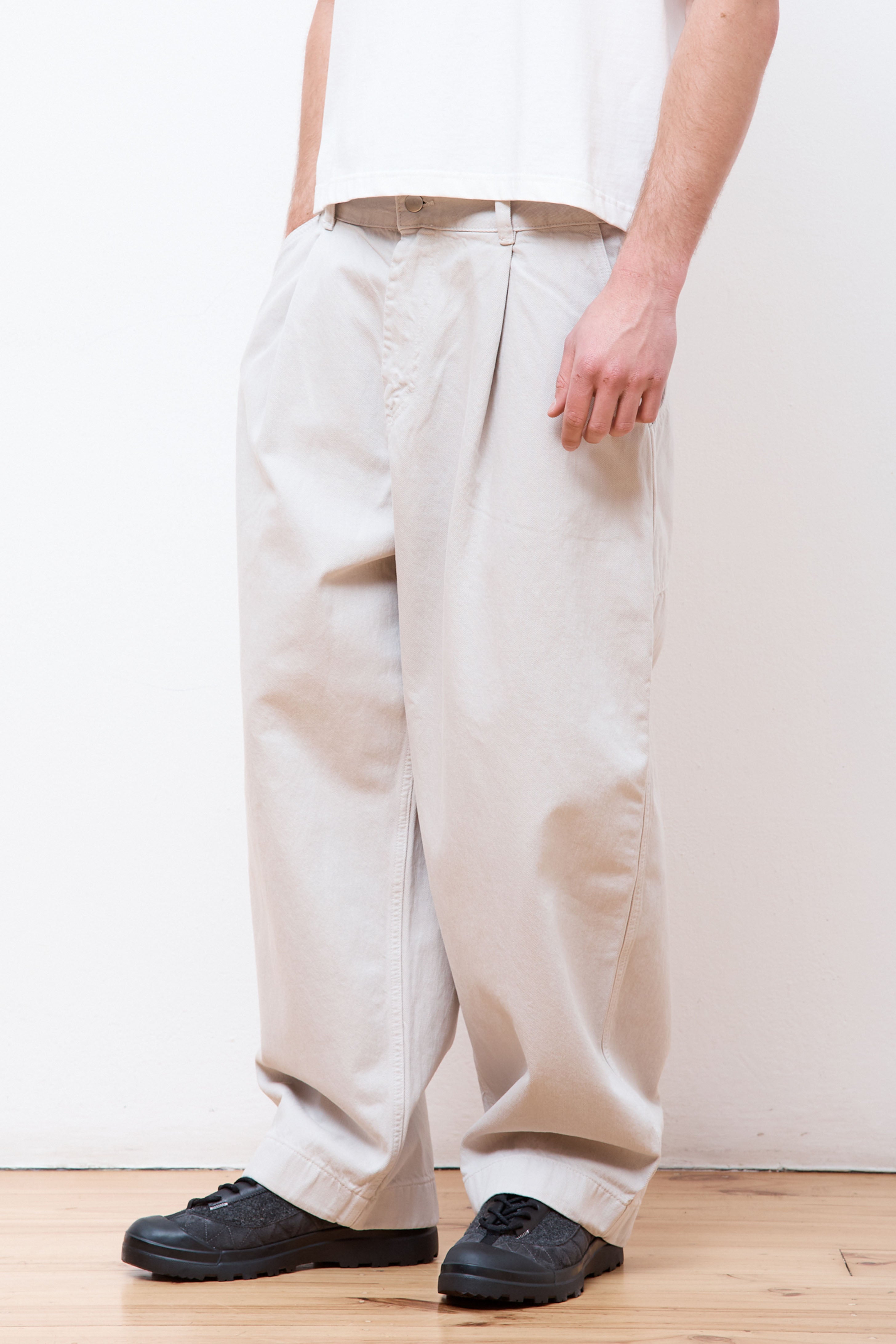 Bridges Dyed Pants Bone Grey