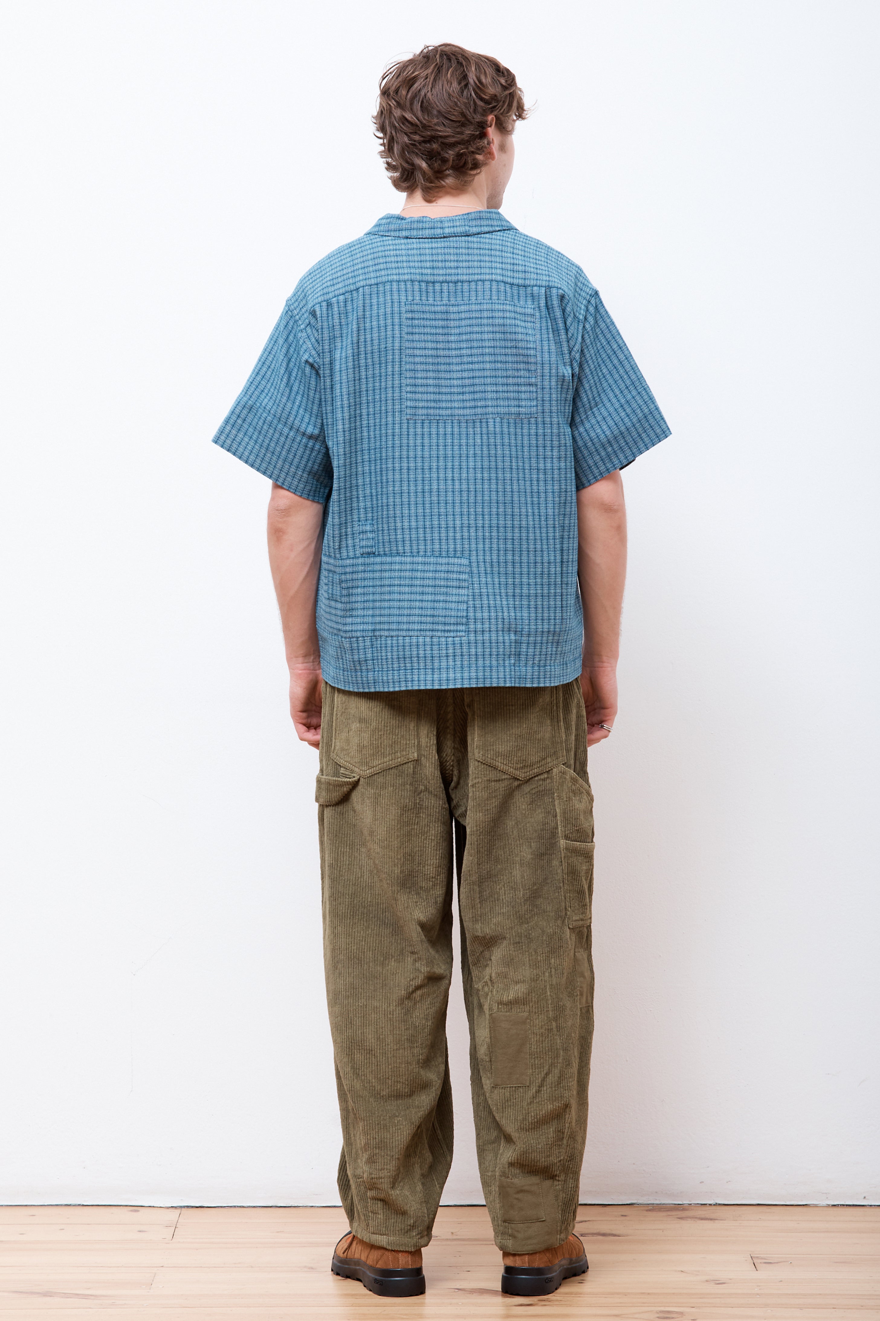 Pa Shirt Indigo Check Scarecrow