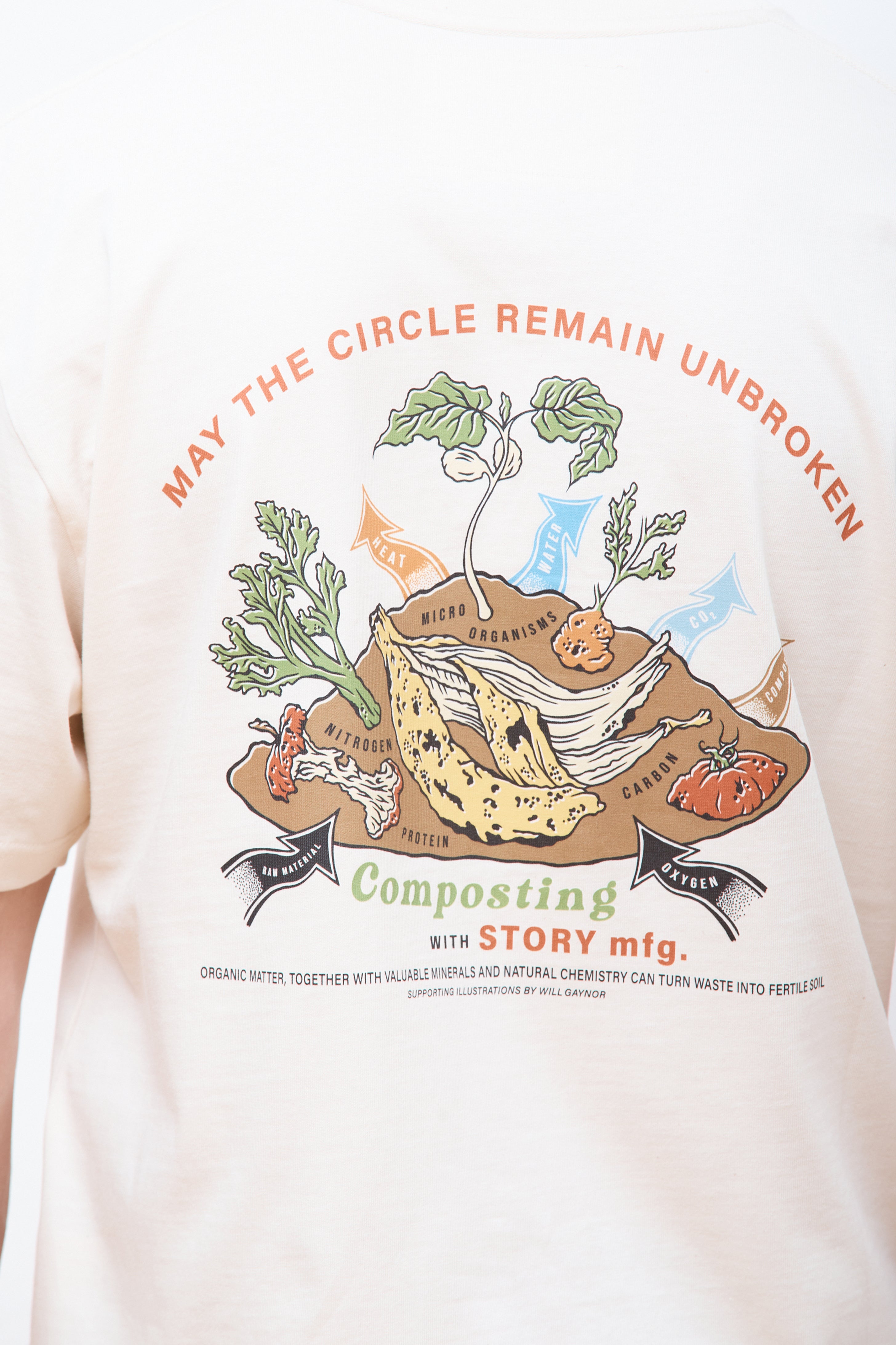 Grateful Tee SS Ecru Compost