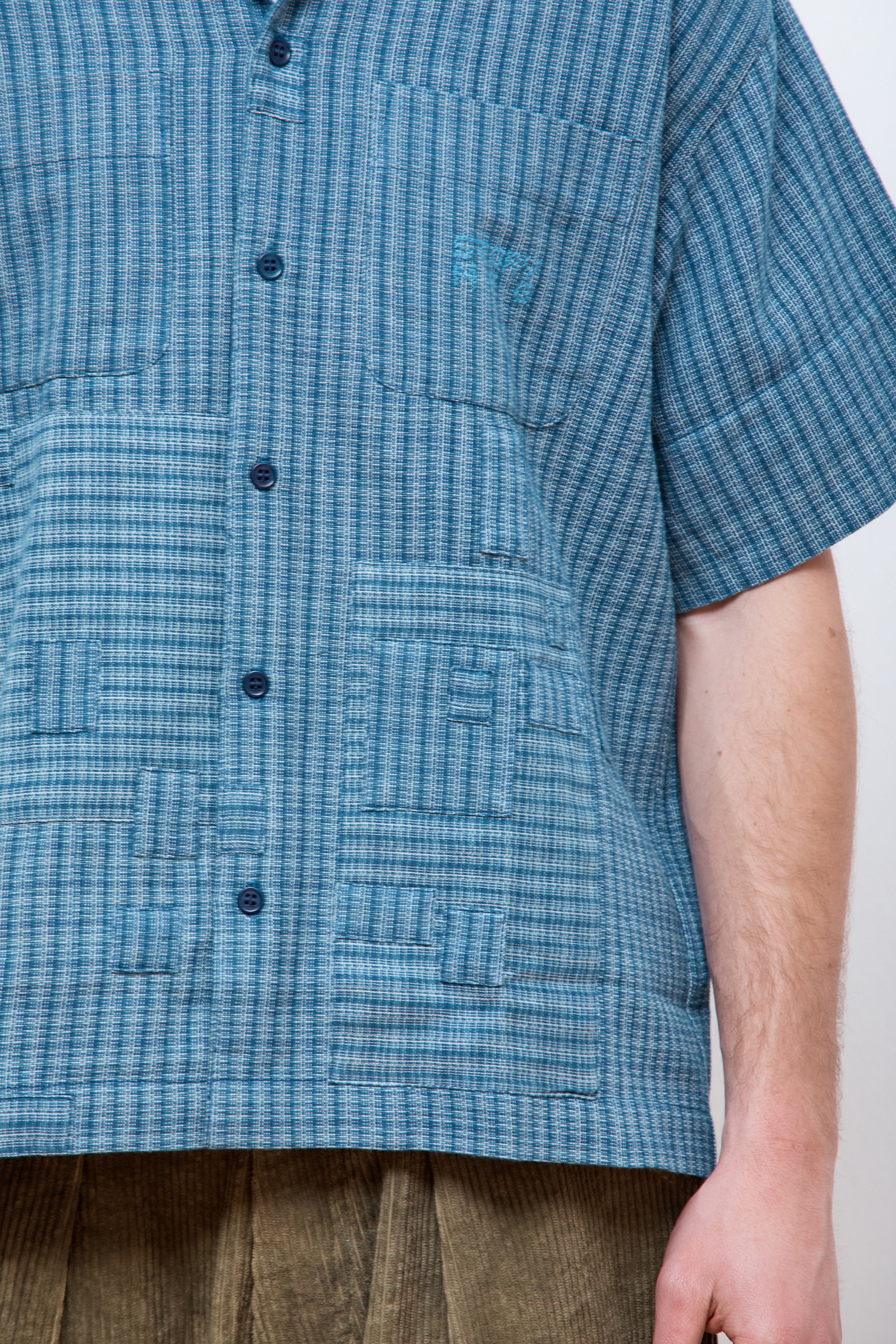 Pa Shirt Indigo Check Scarecrow