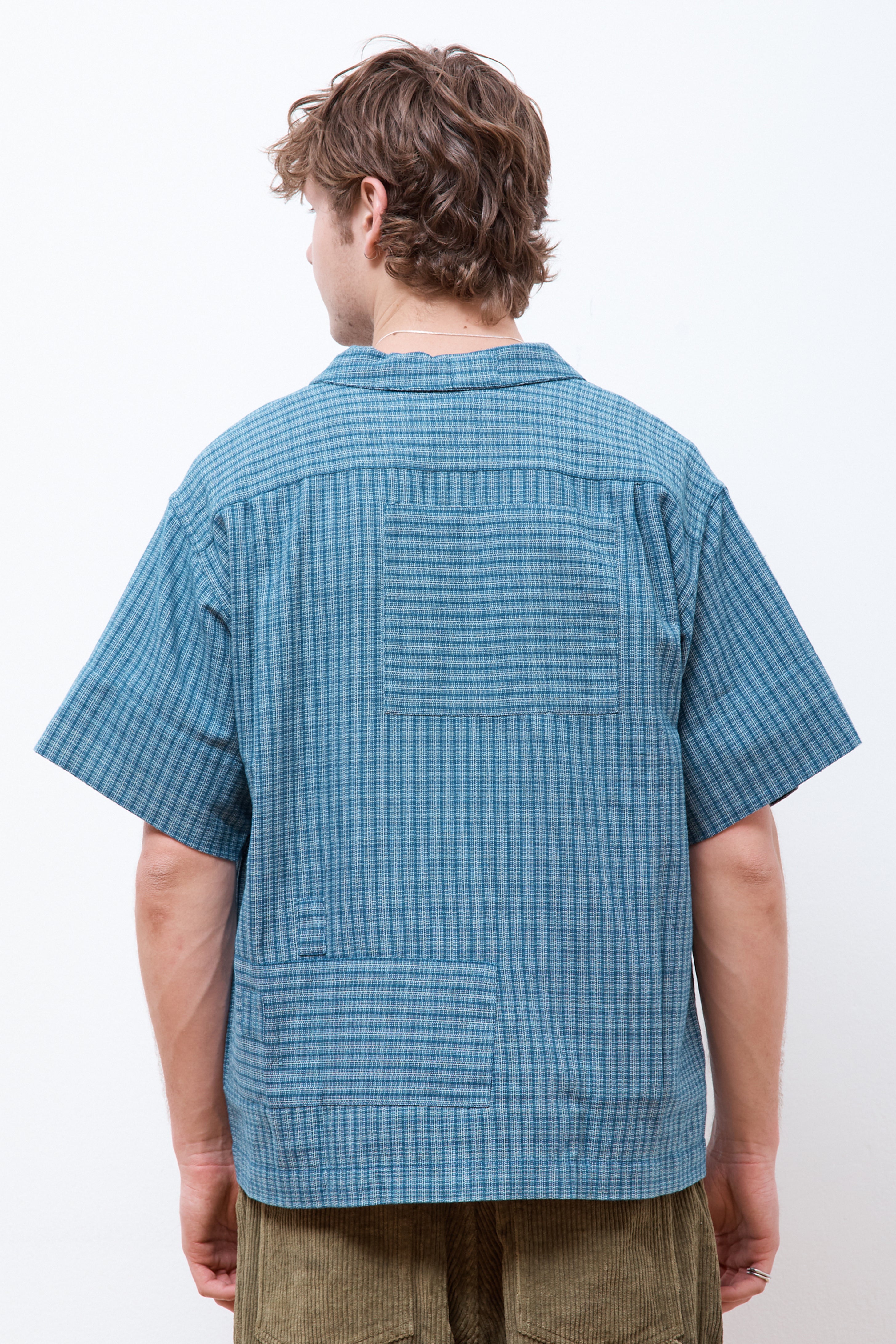 Pa Shirt Indigo Check Scarecrow