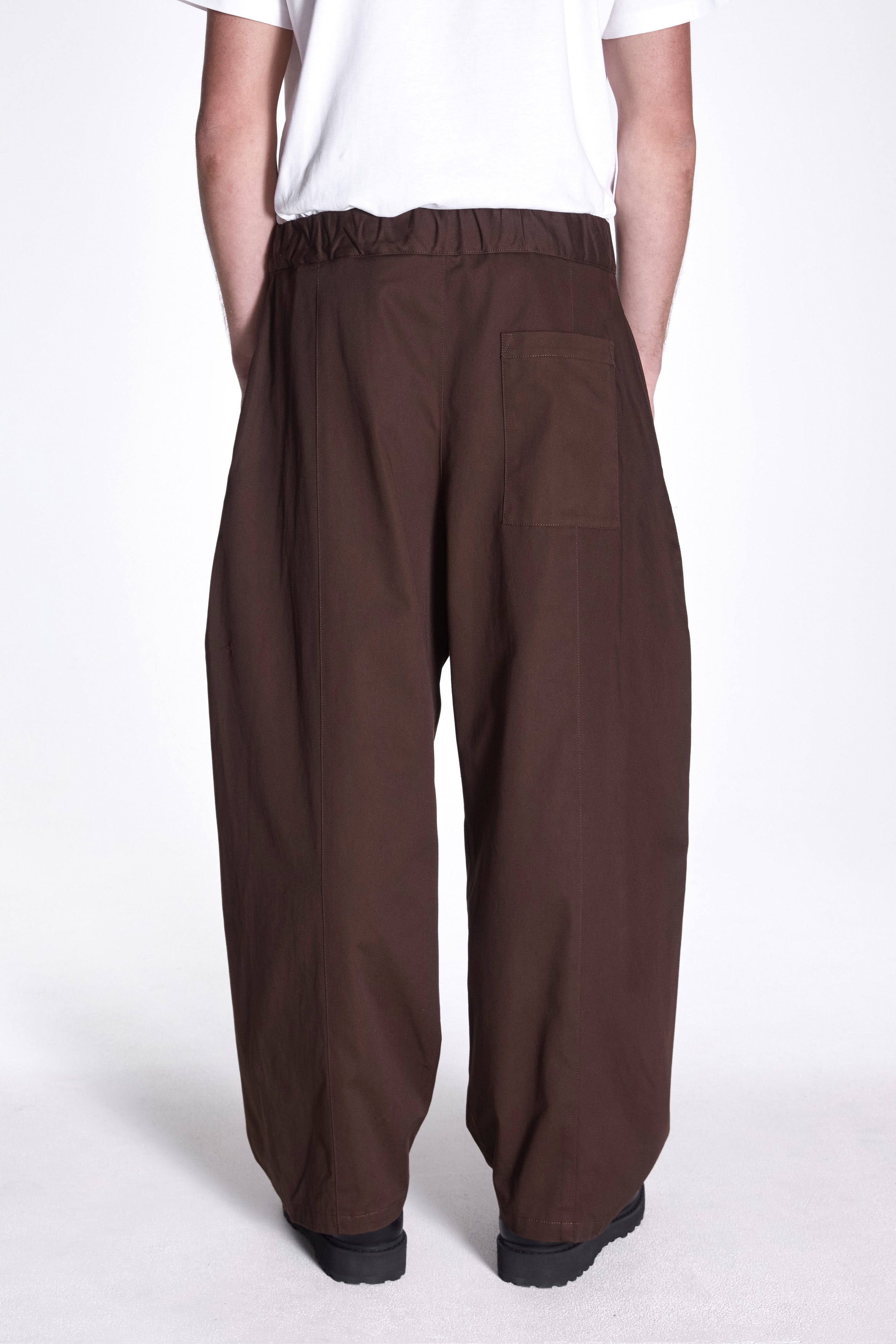 Box Pleat Trouser Brown