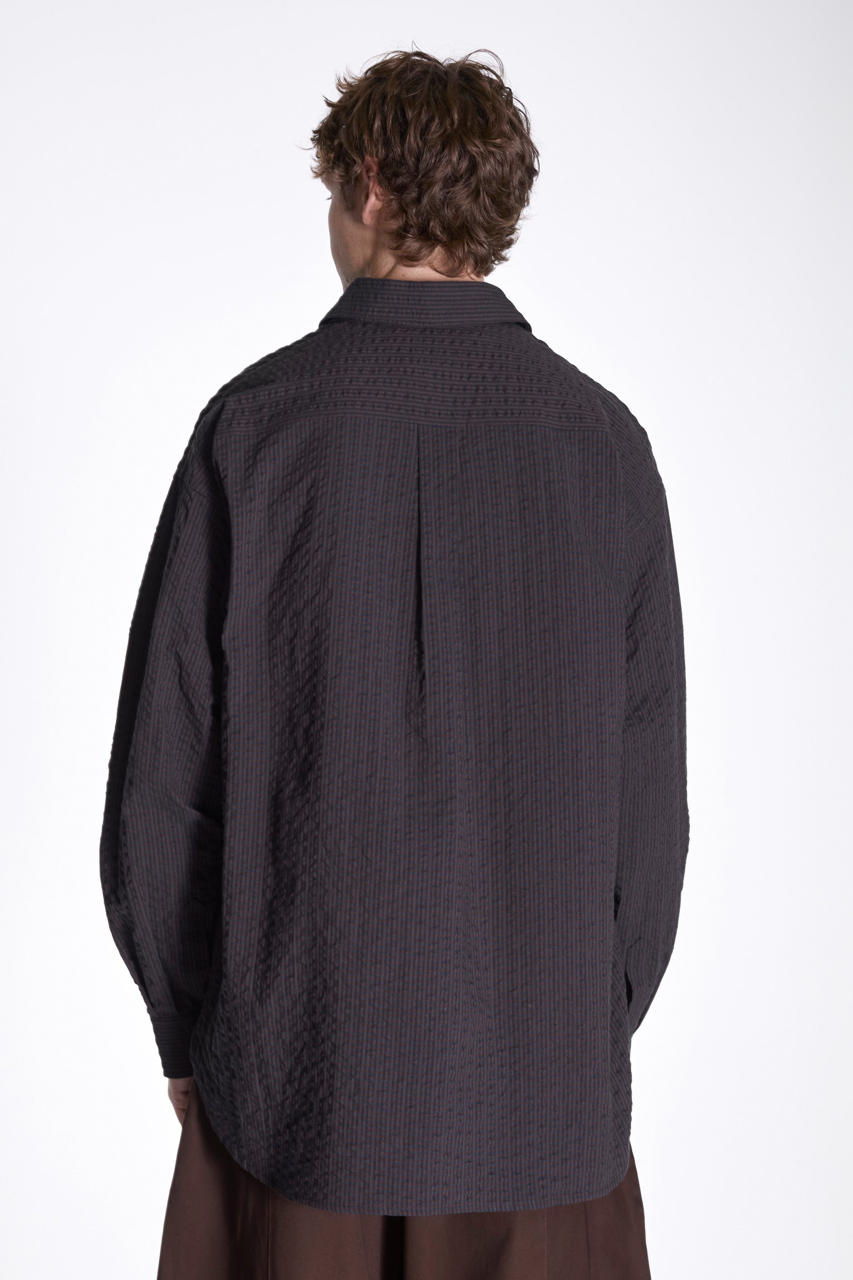 Chisholm Shirt Navy Brown Chk
