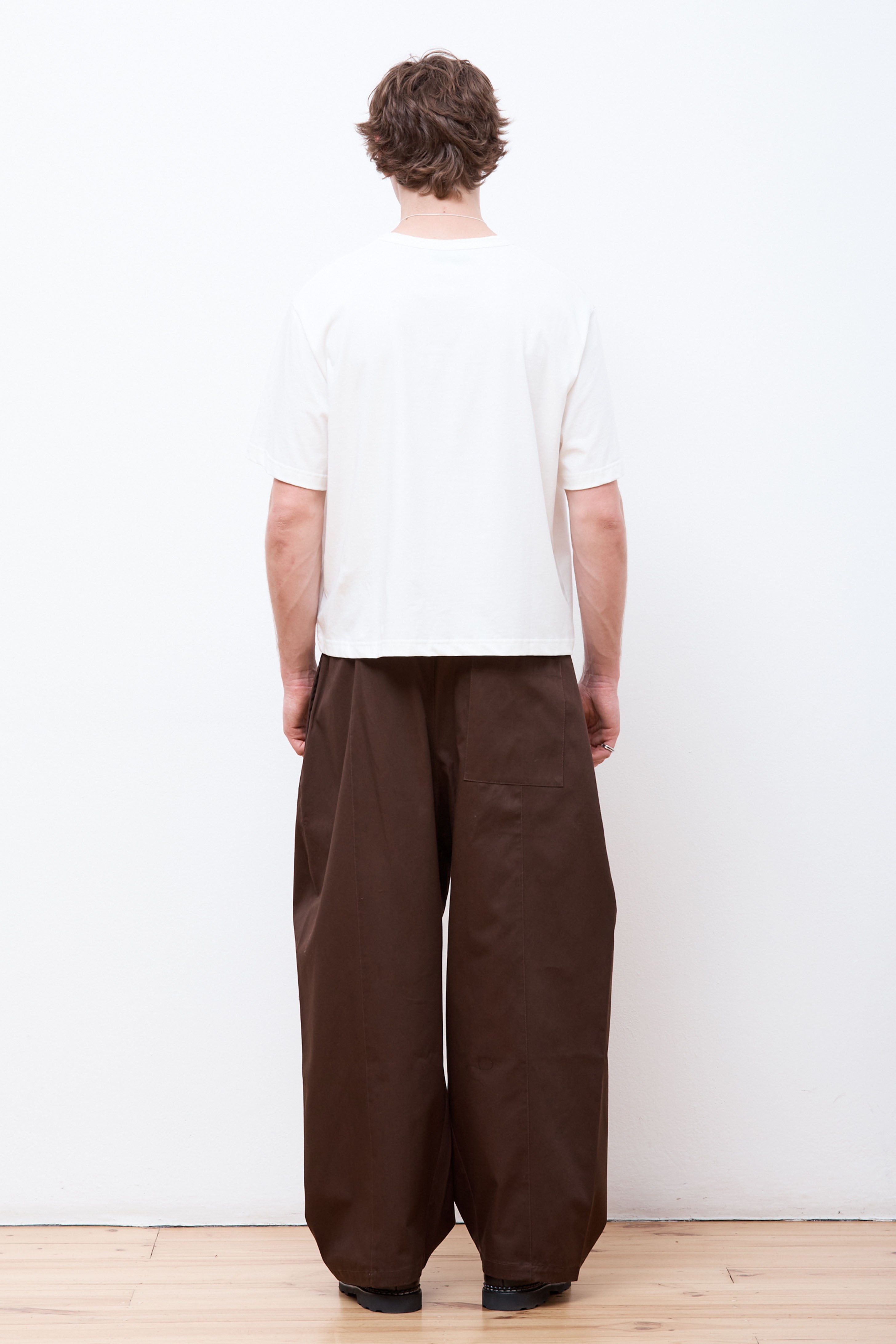 Sage Nation Box Pleat Trouser Brown