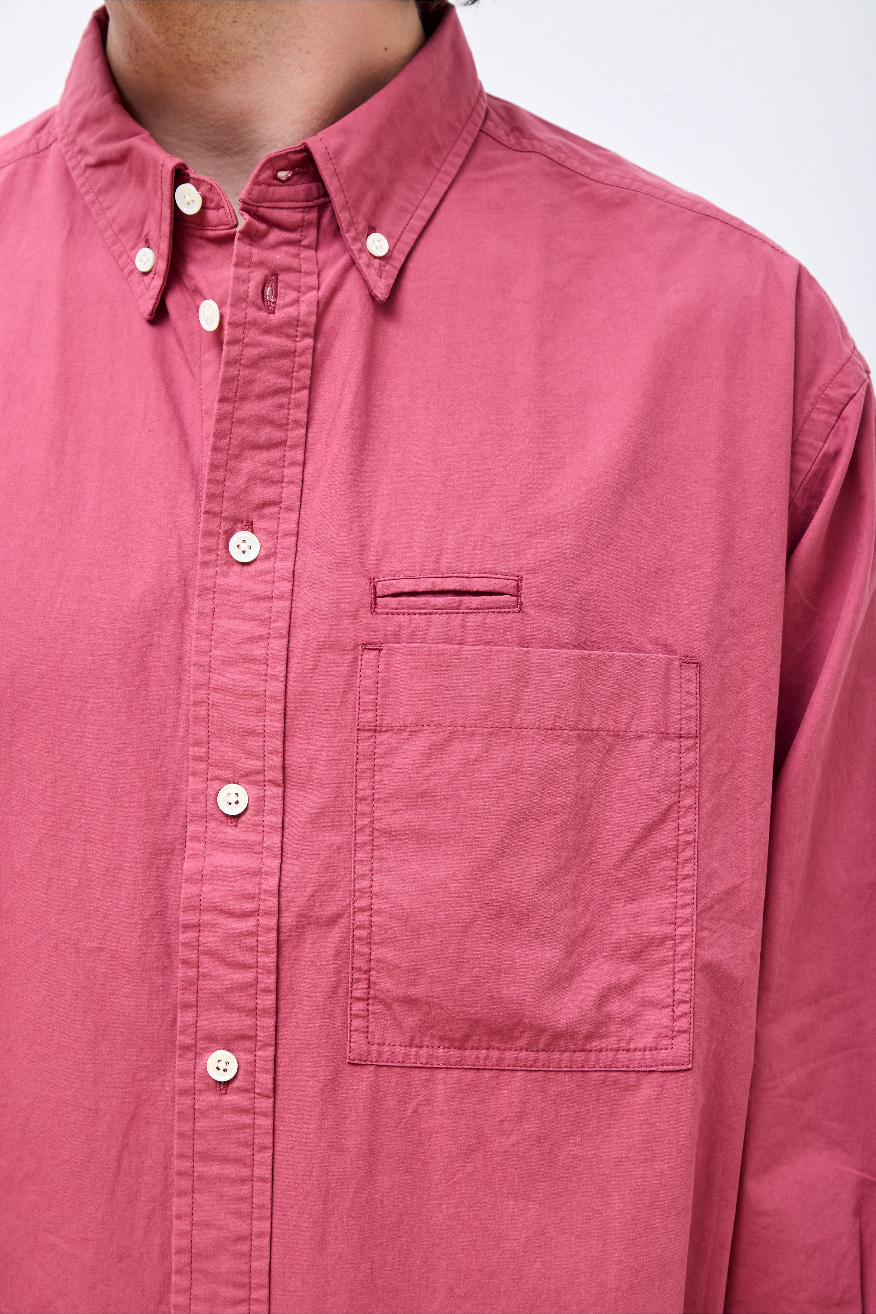 Salary Man Signature Shirt Burgundy