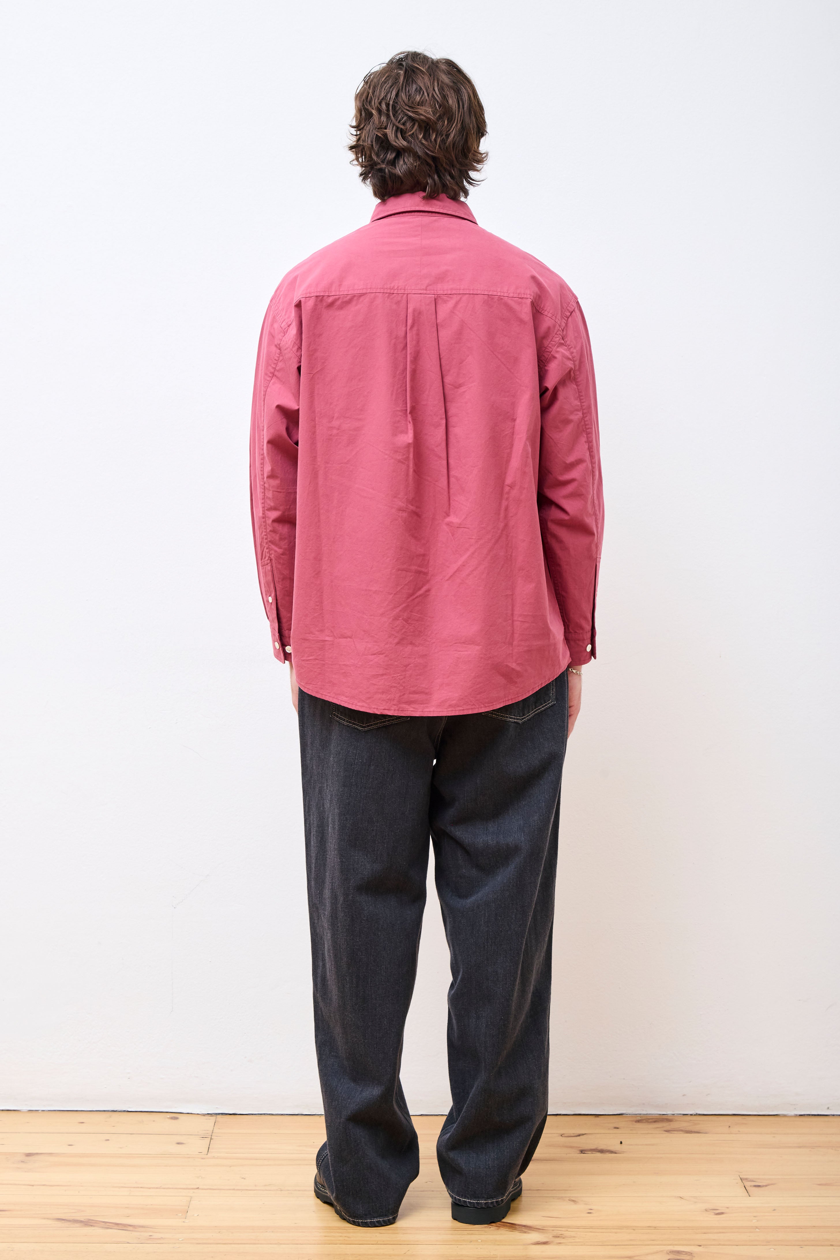 Salary Man Signature Shirt Burgundy