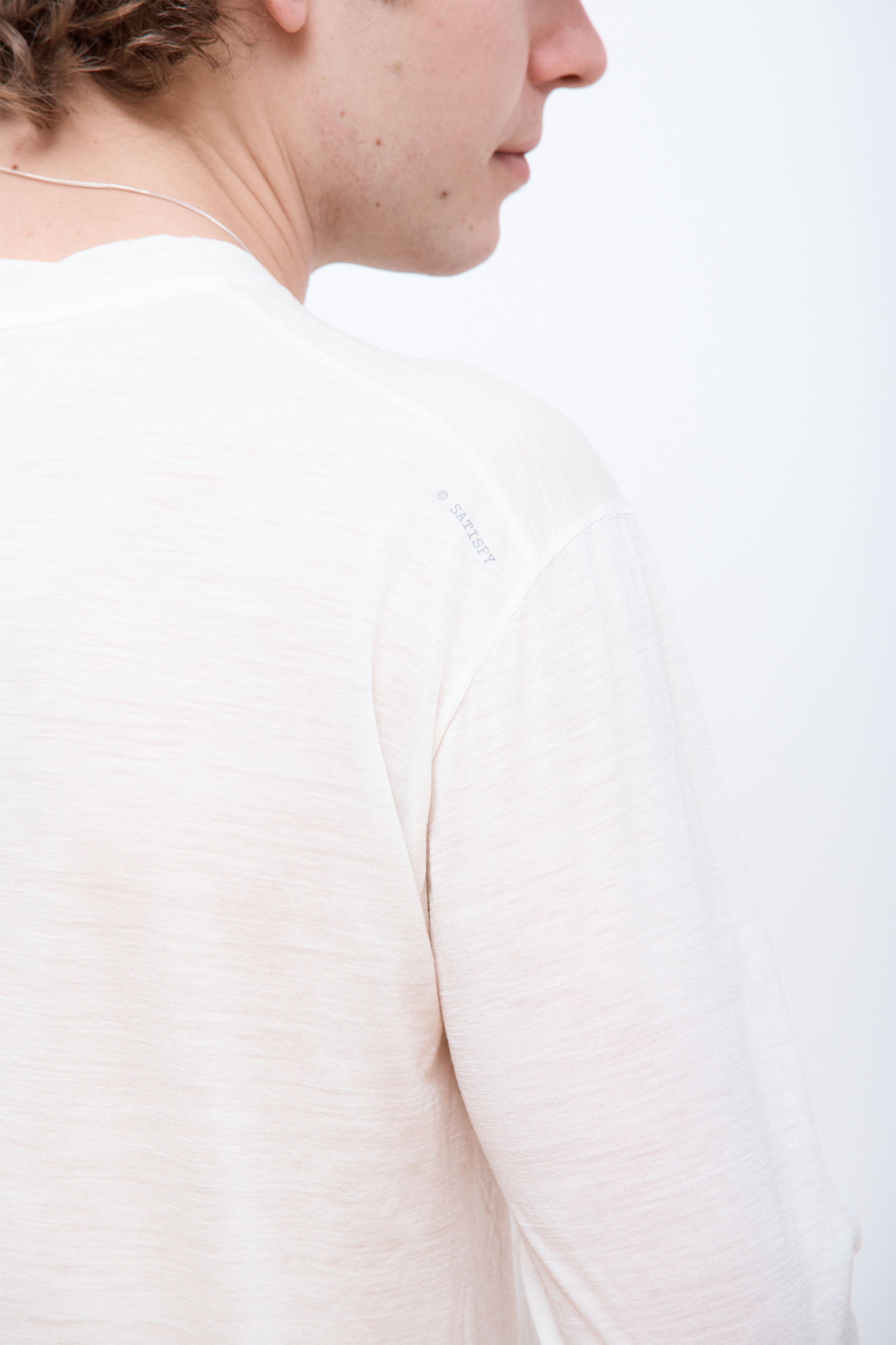 CloudMerino Long Tee Chalk