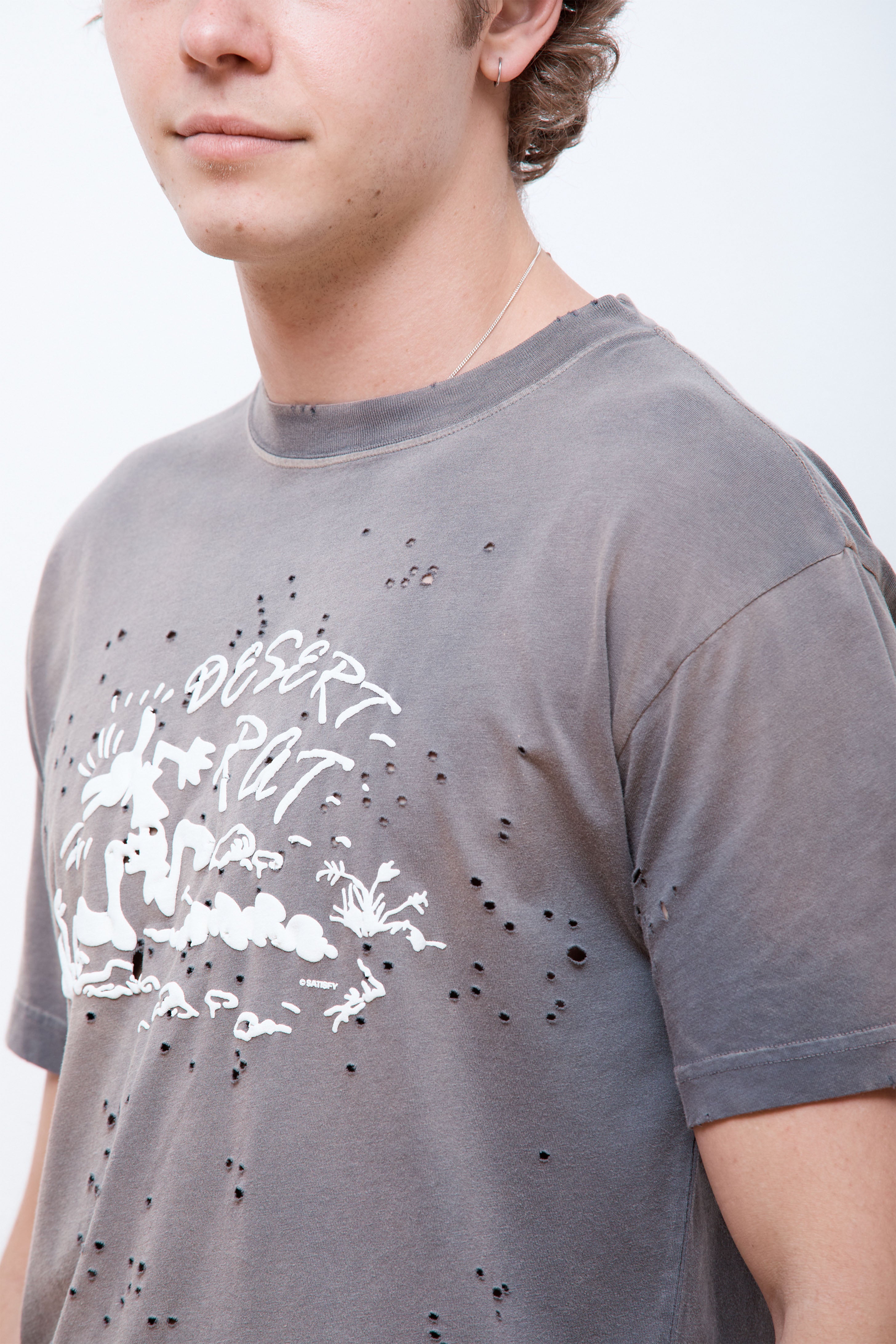 MothTech T-Shirt Sun Bleached Charcoal