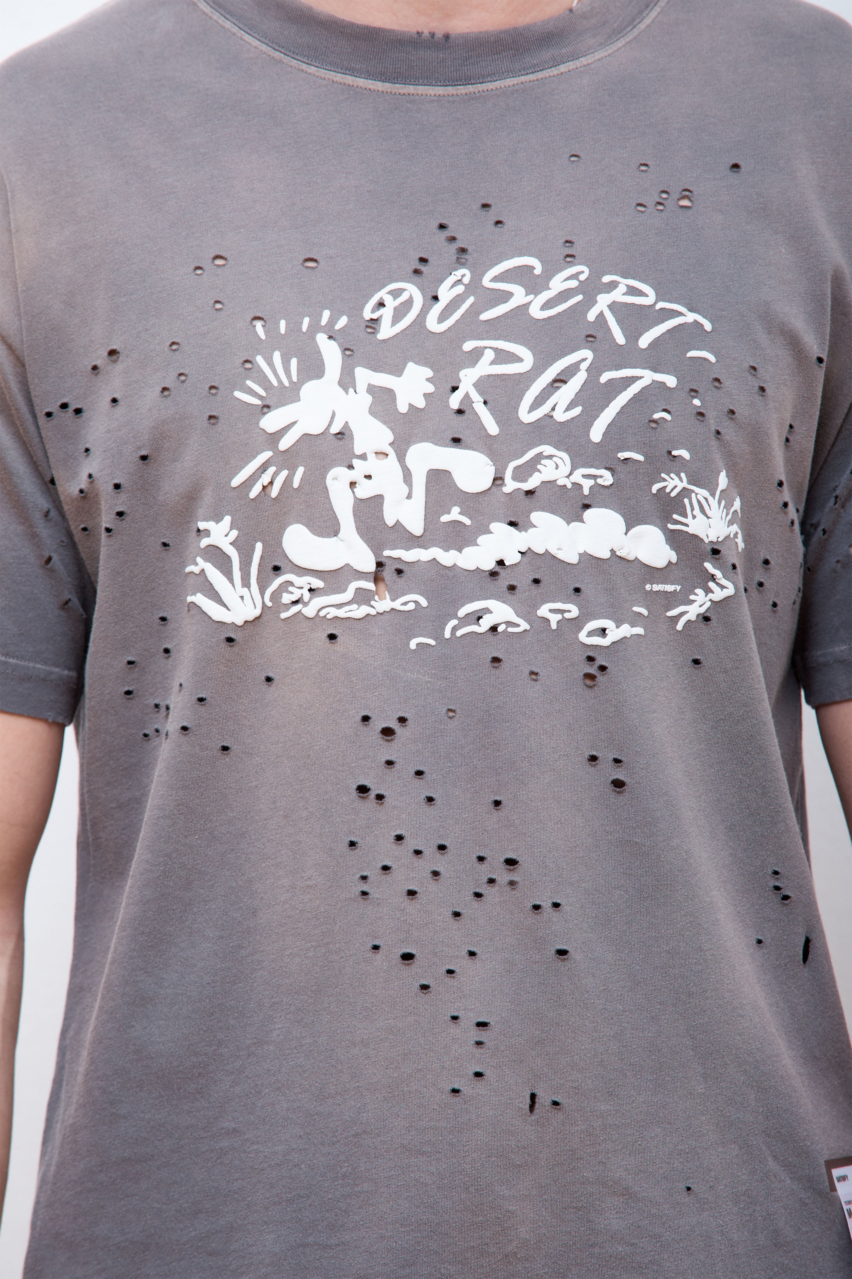 MothTech T-Shirt Sun Bleached Charcoal