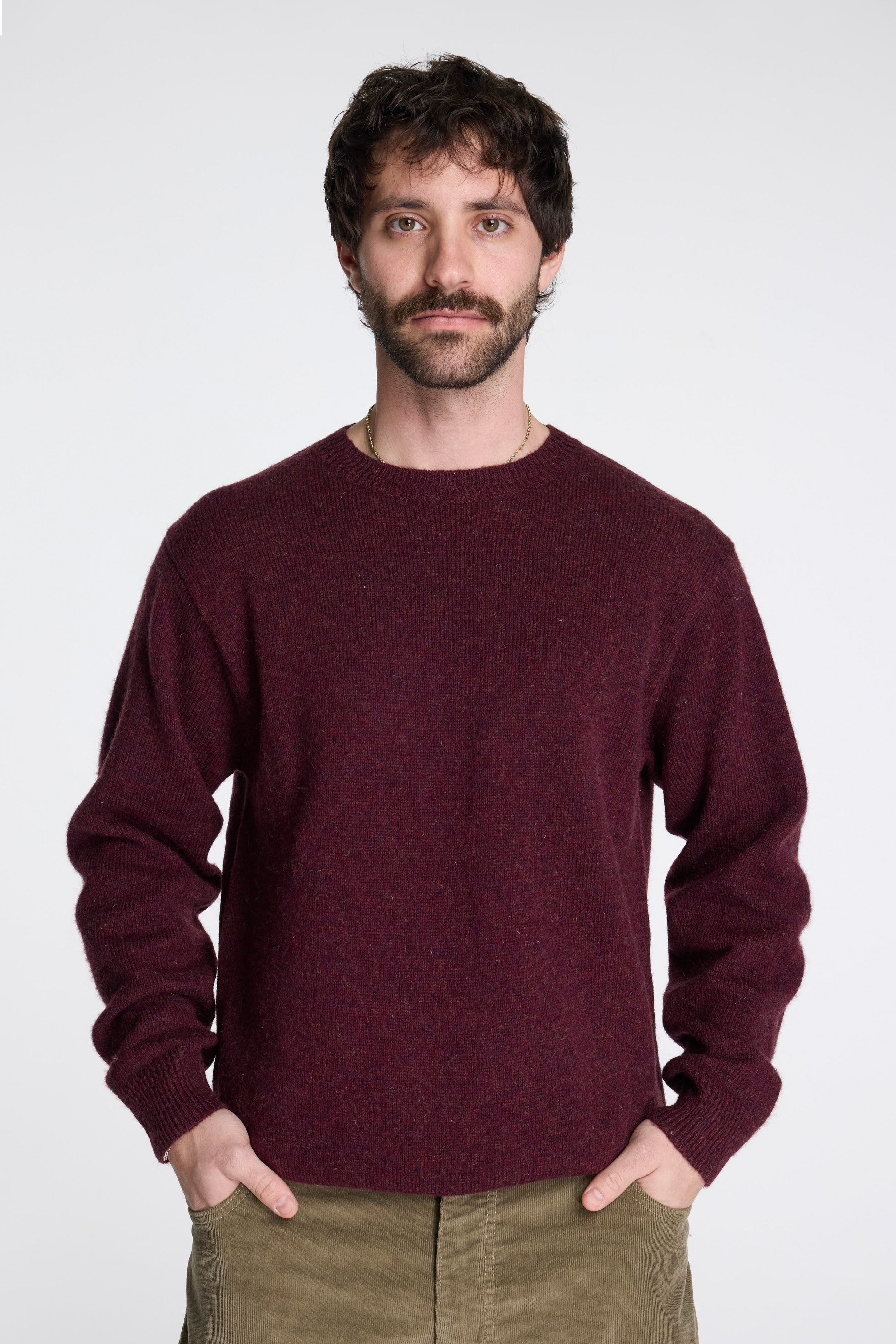 Shetland Wool Crew Berry Mix
