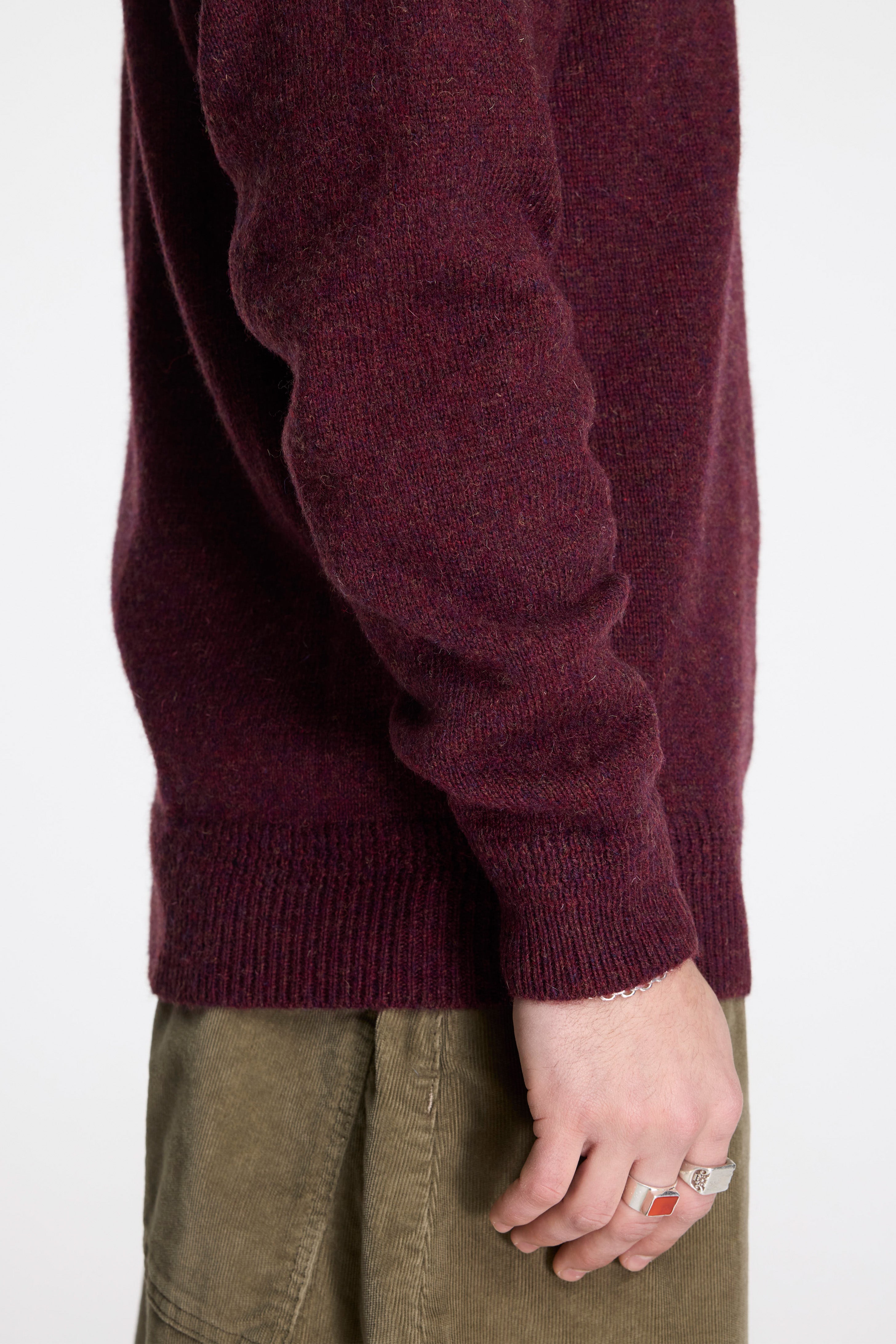 Shetland Wool Crew Berry Mix