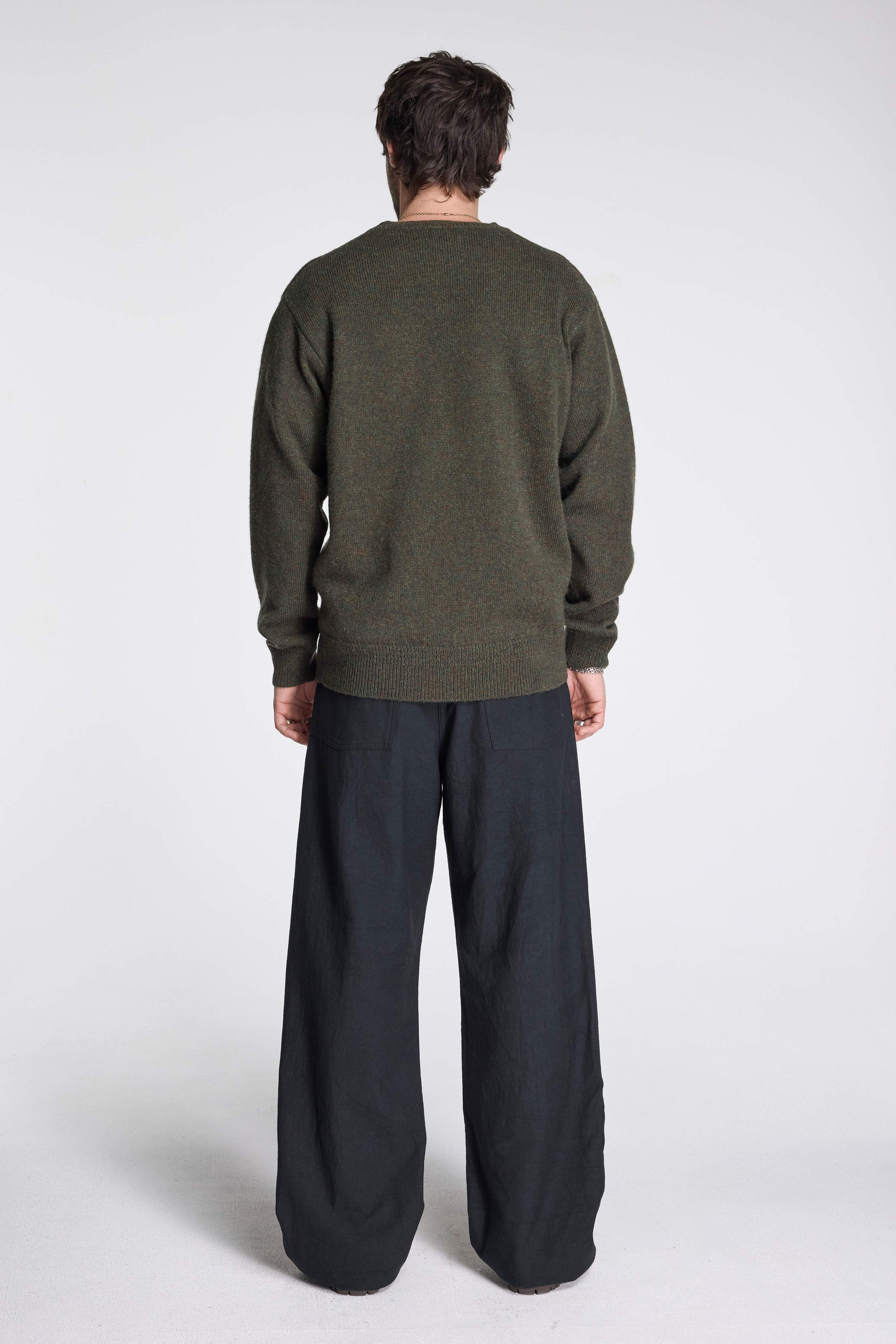 Shetland Wool Crew Camo Heather