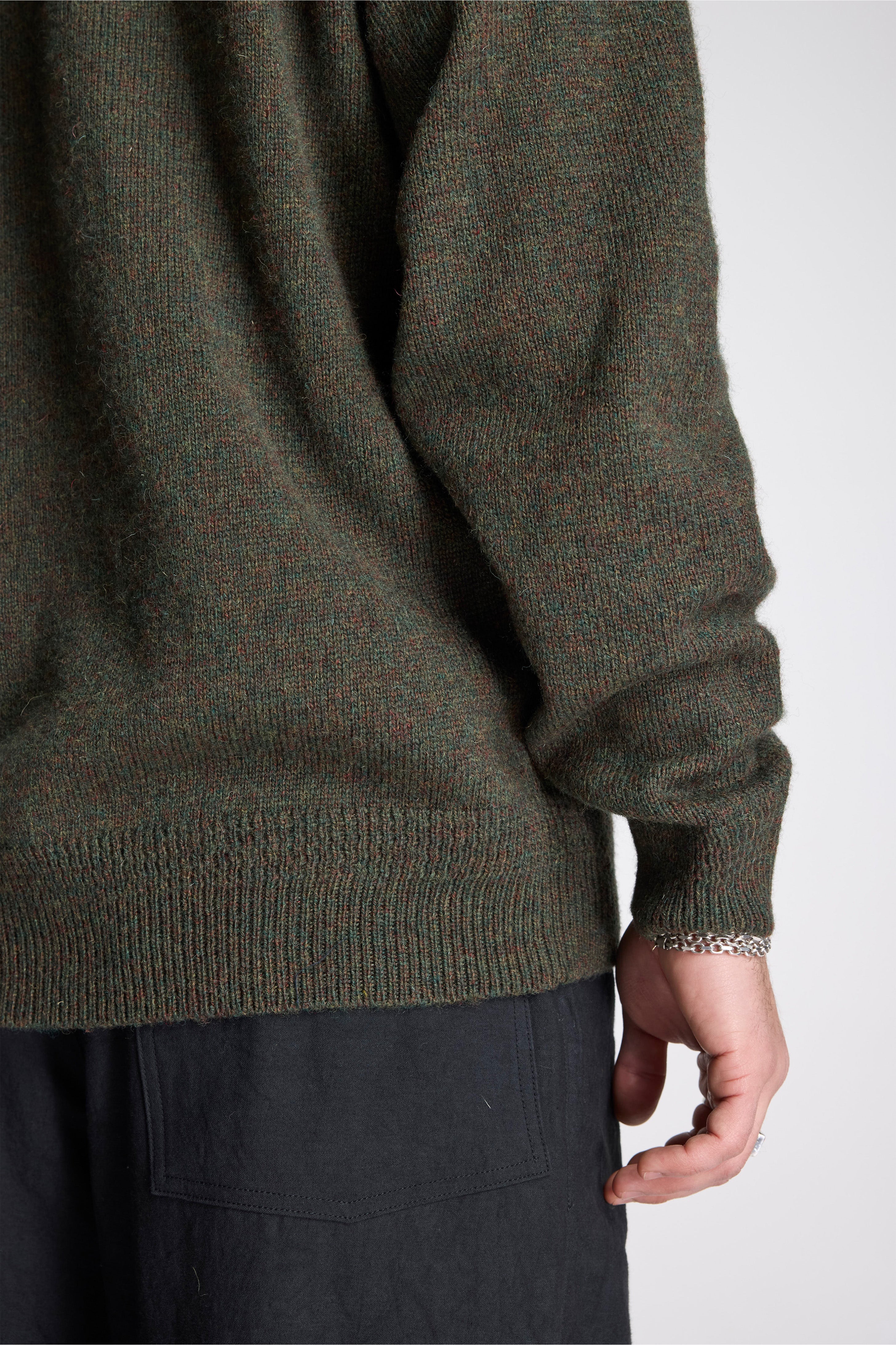 Shetland Wool Crew Camo Heather