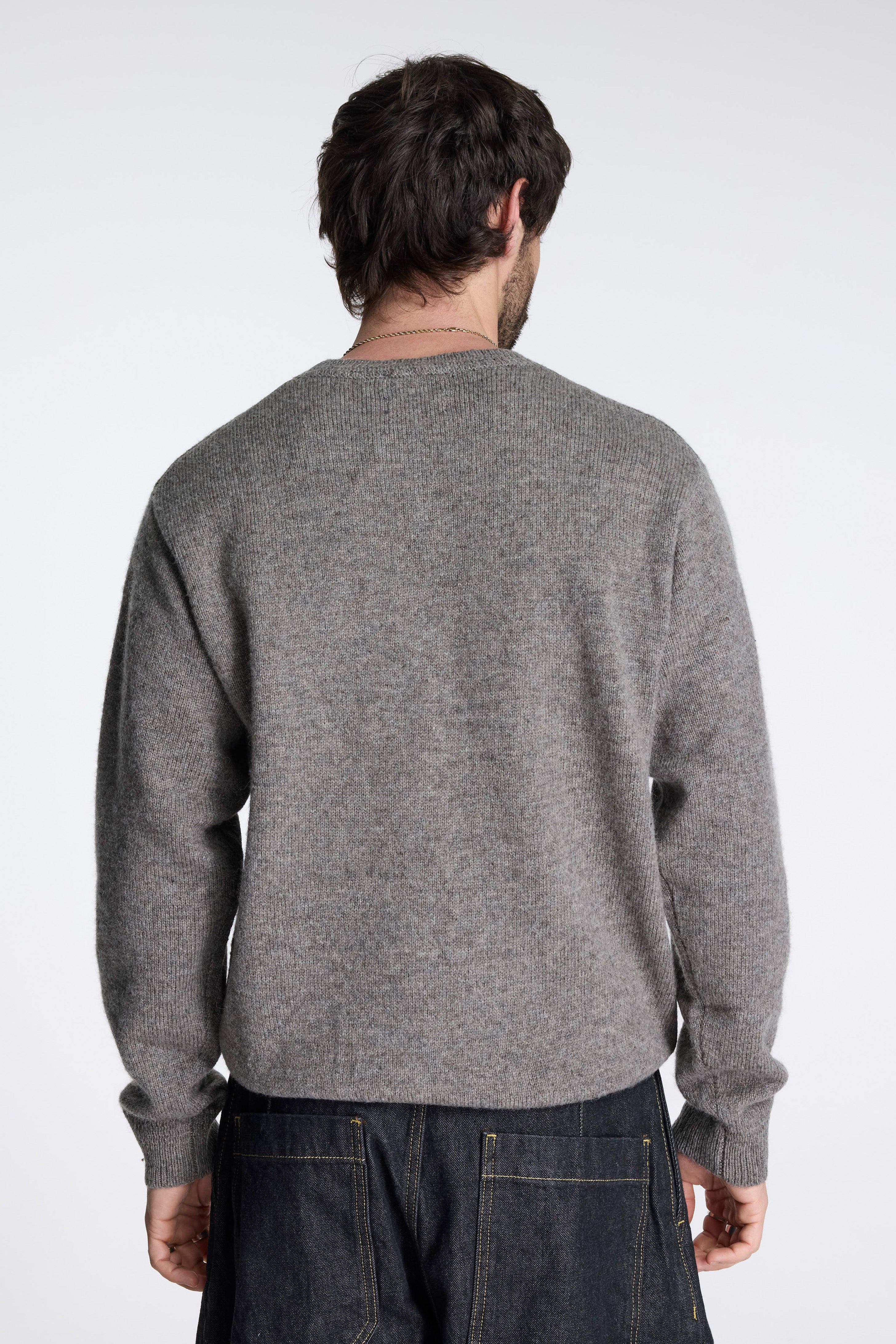 Shetland Wool Crew Stone Heather