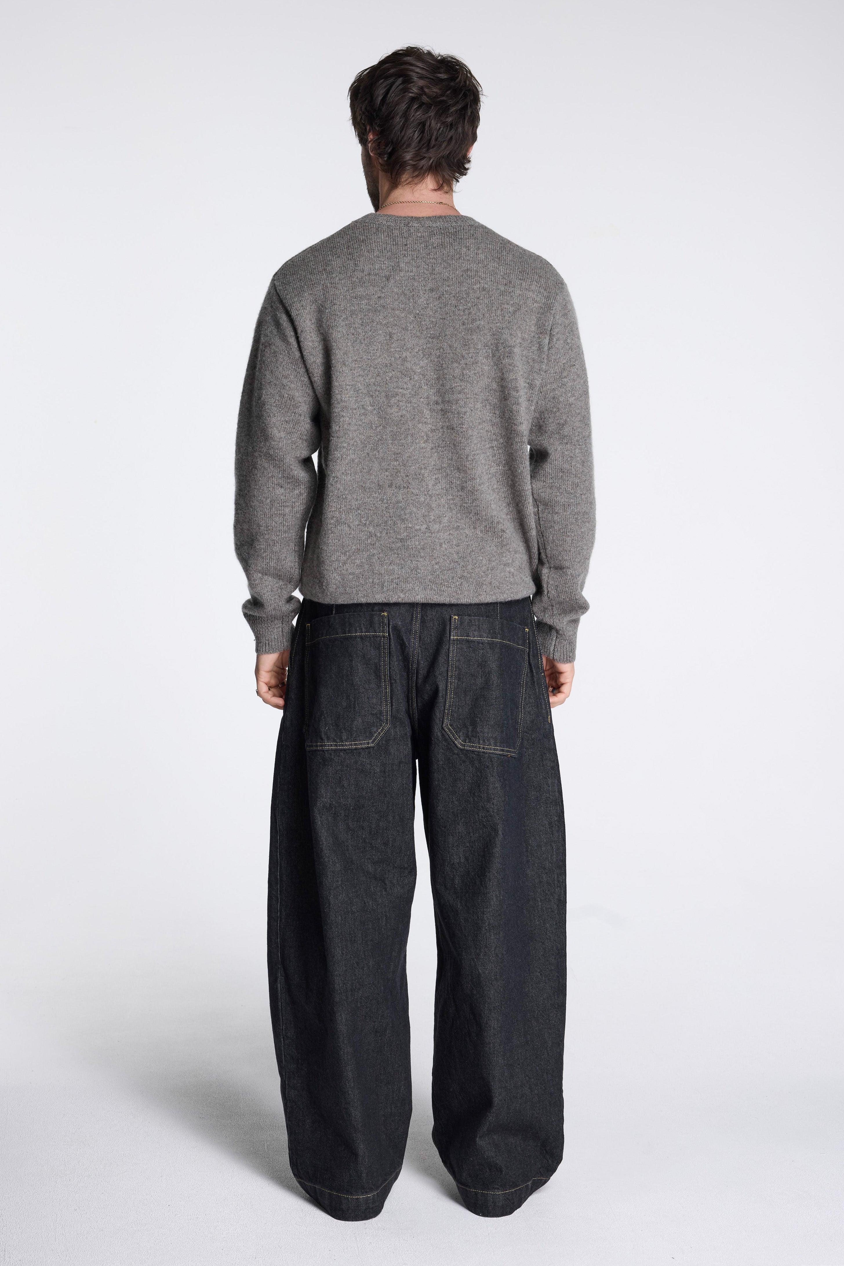 Shetland Wool Crew Stone Heather
