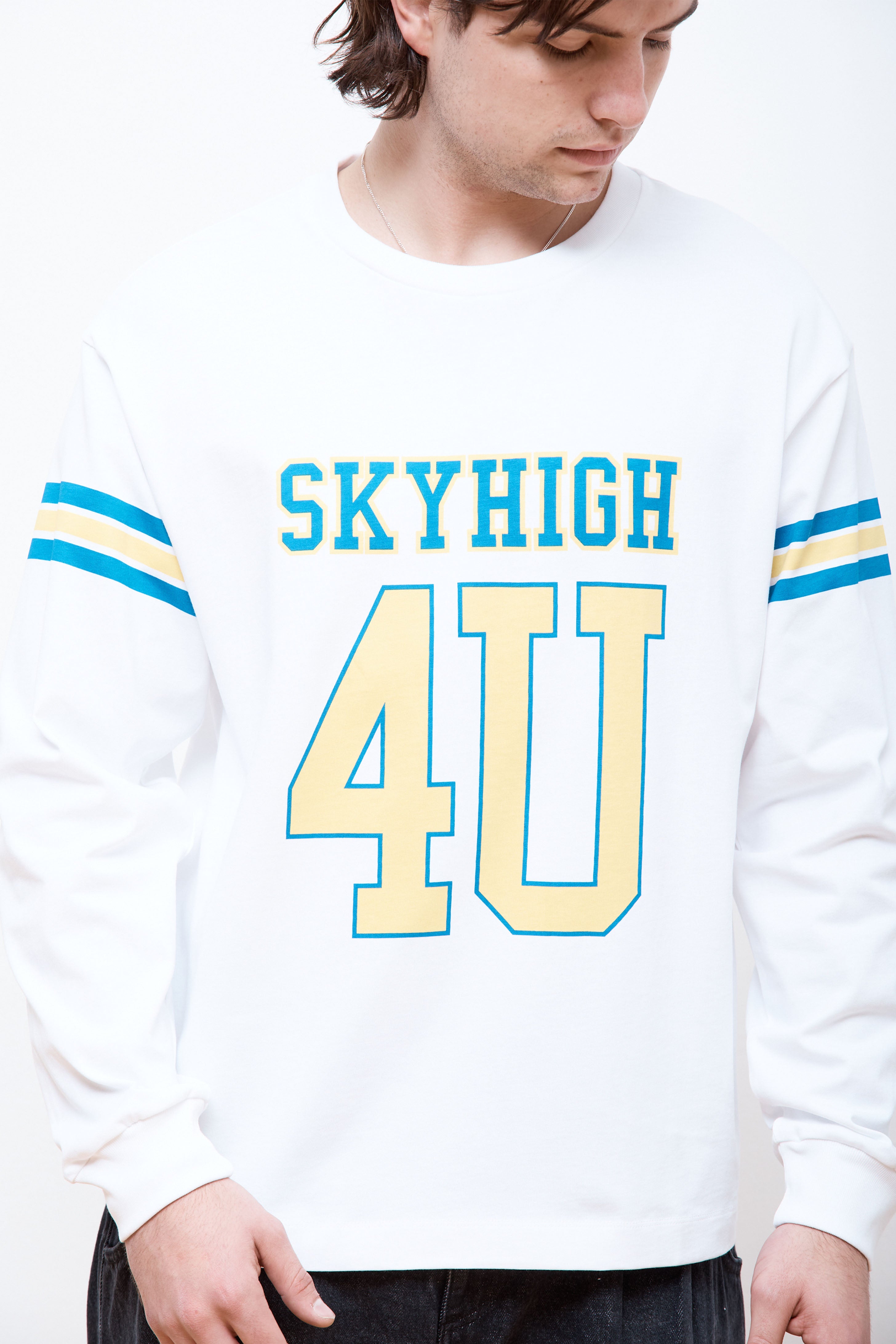 SH4U Jersey LS T-Shirt Woven White