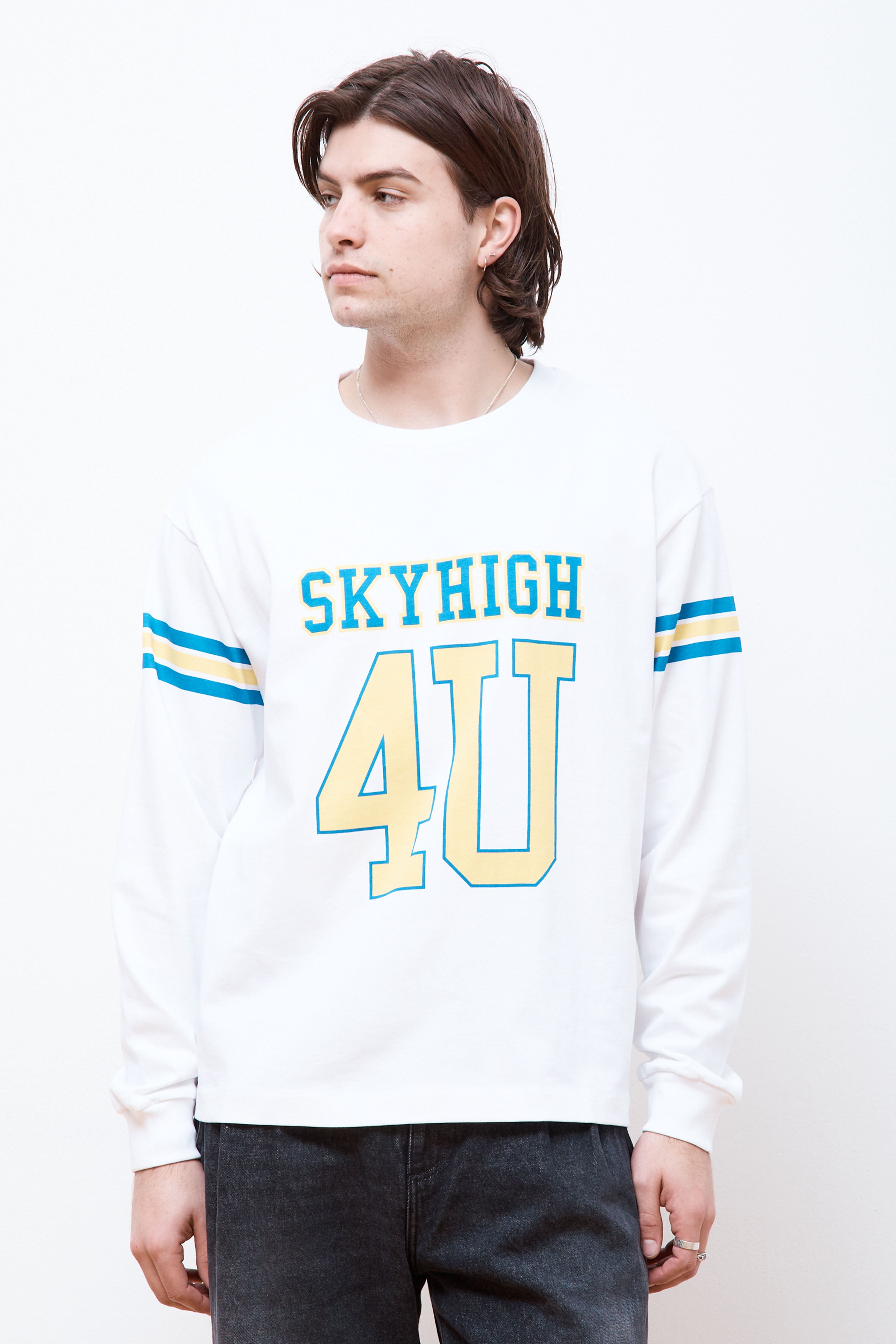 SH4U Jersey LS T-Shirt Woven White