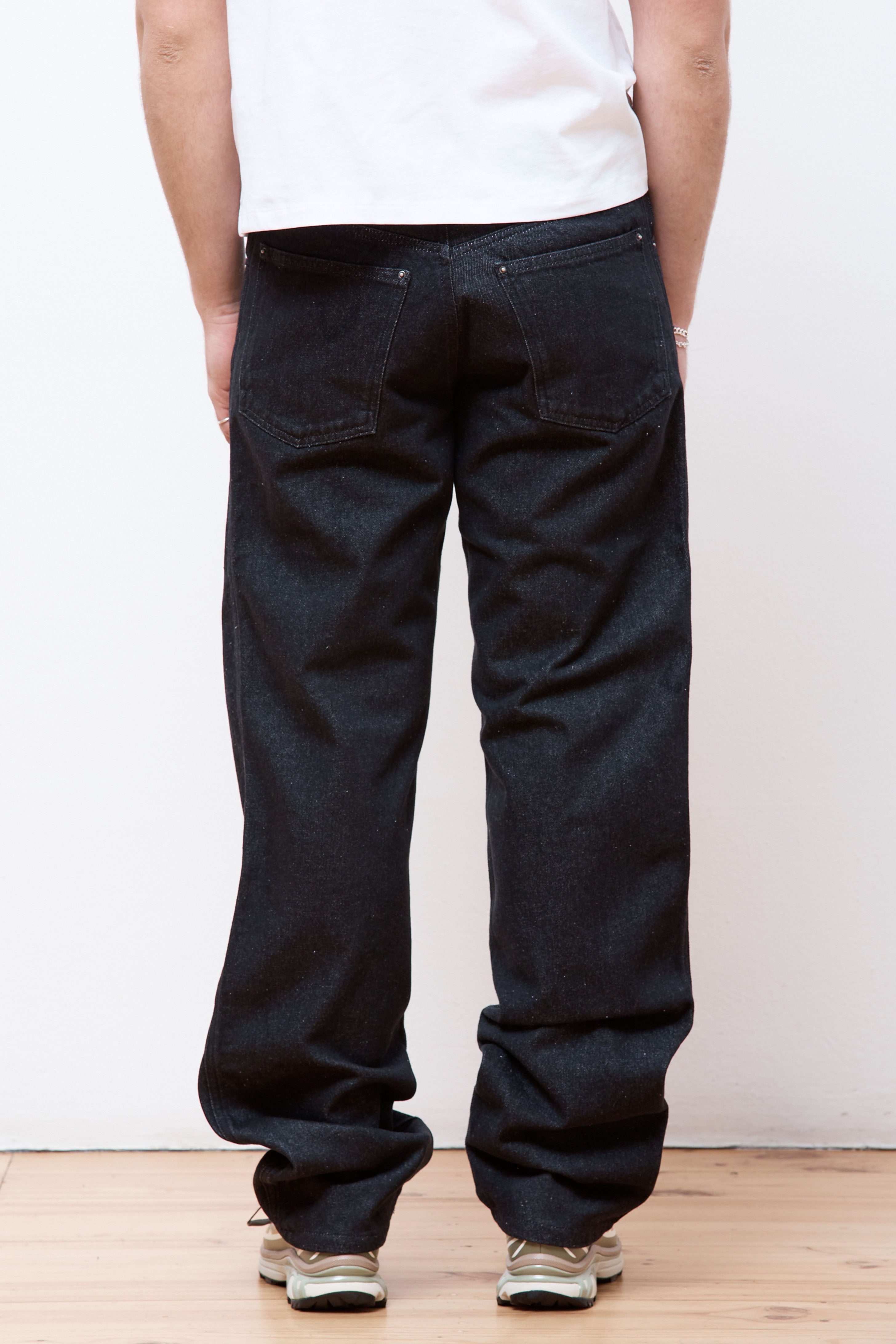 Straight Leg Jeans Woven Black