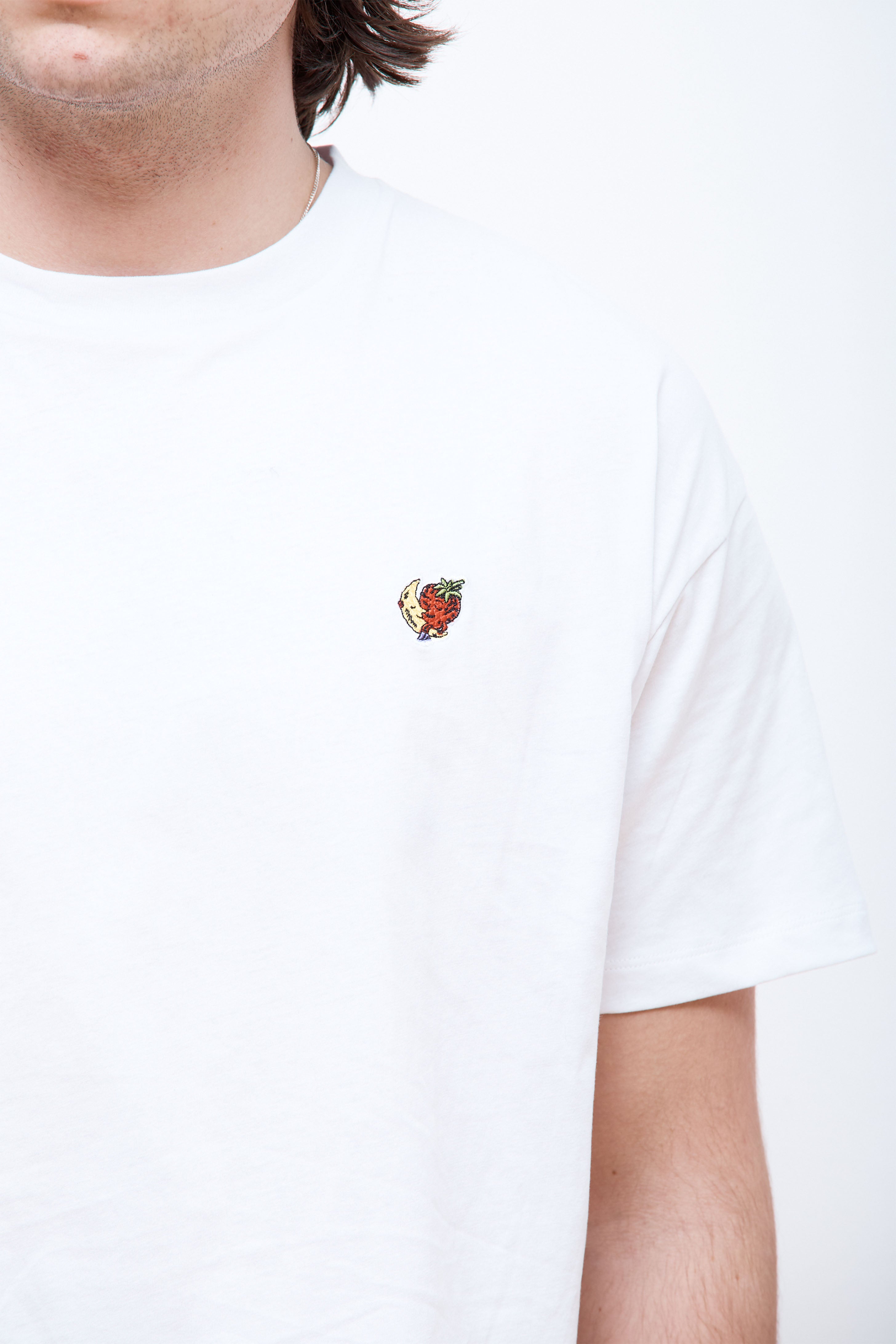 Strawberry Moon Perennial T-Shirt Knit White