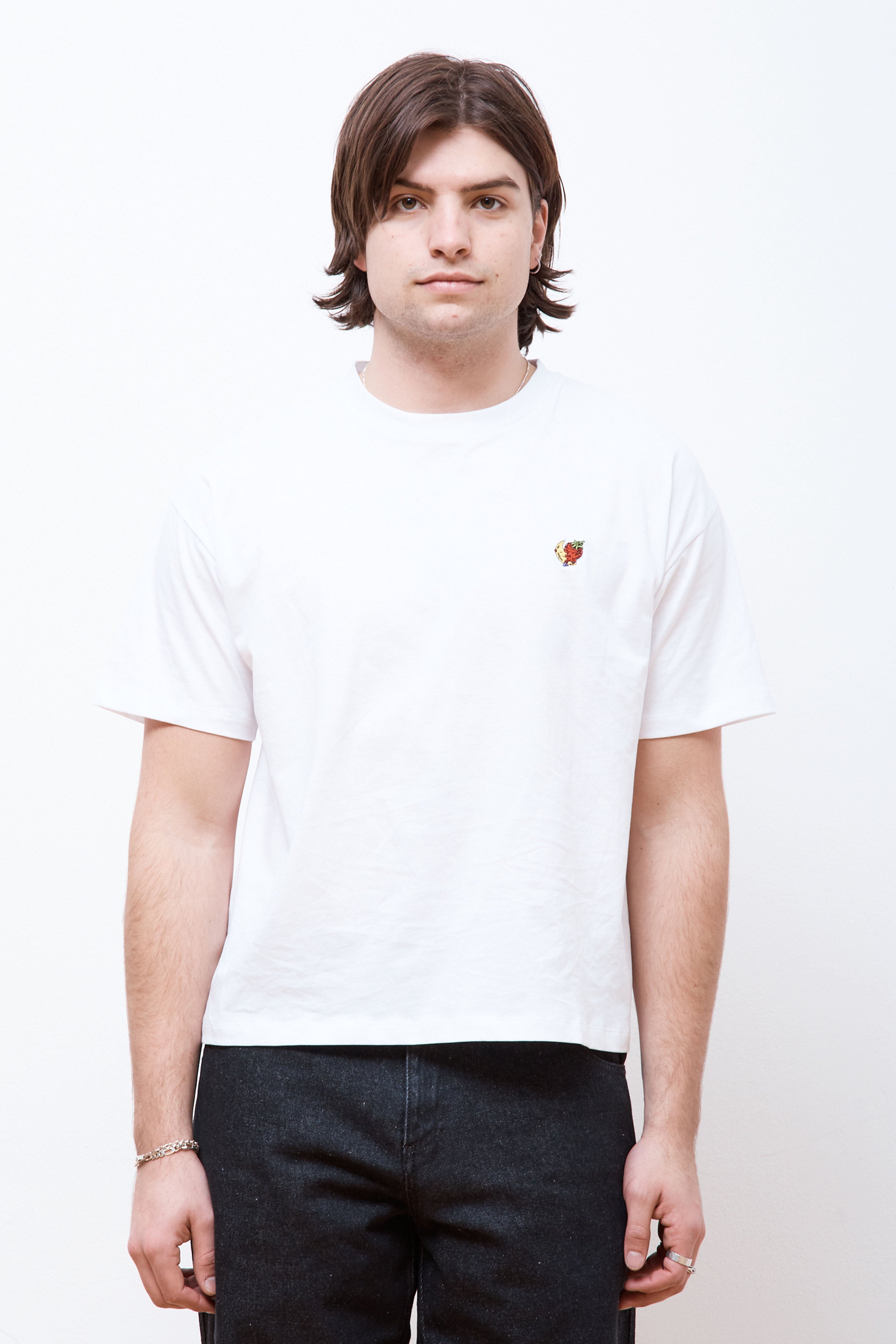 Strawberry Moon Perennial T-Shirt Knit White