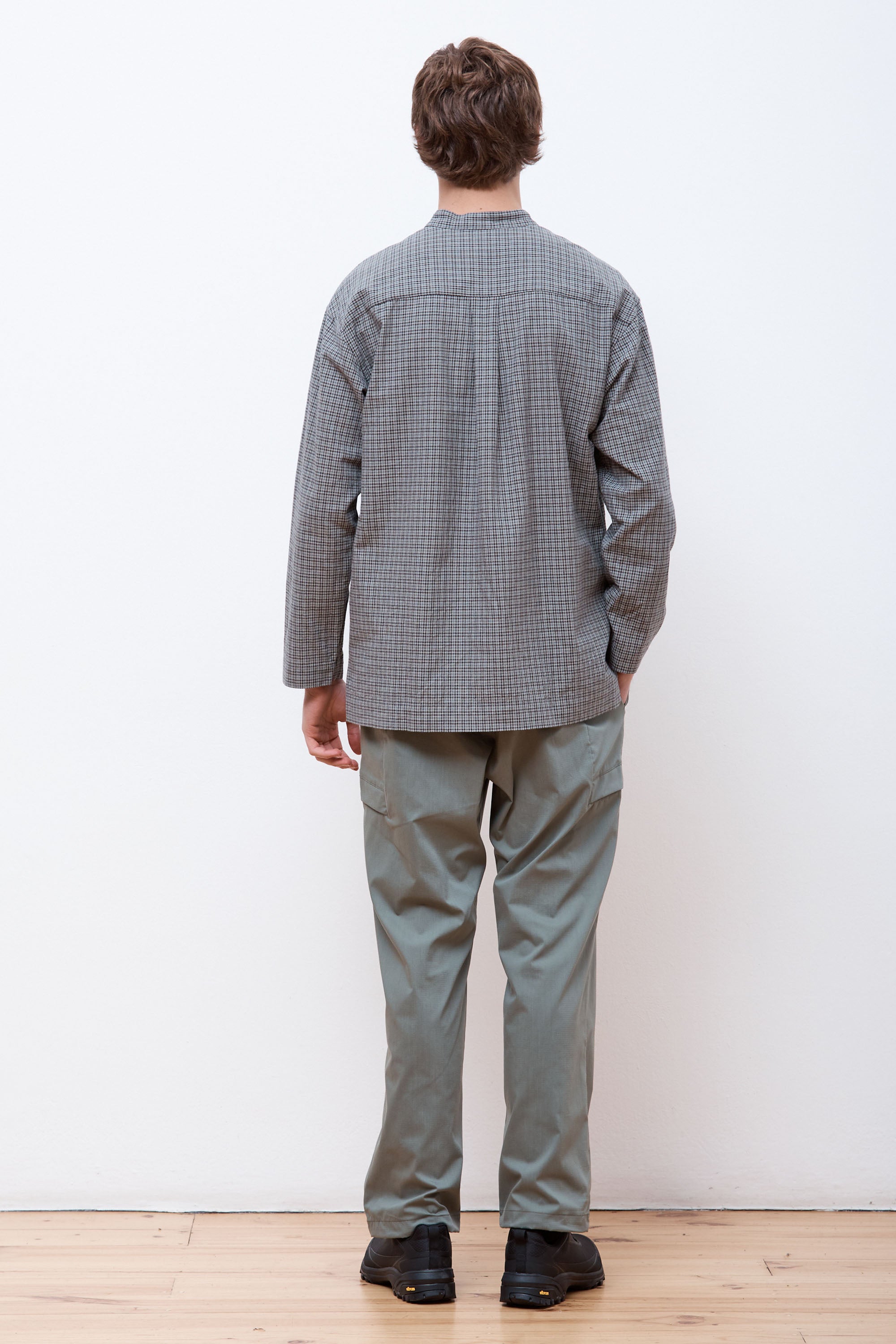 Niigata Made Check Pullover Grey