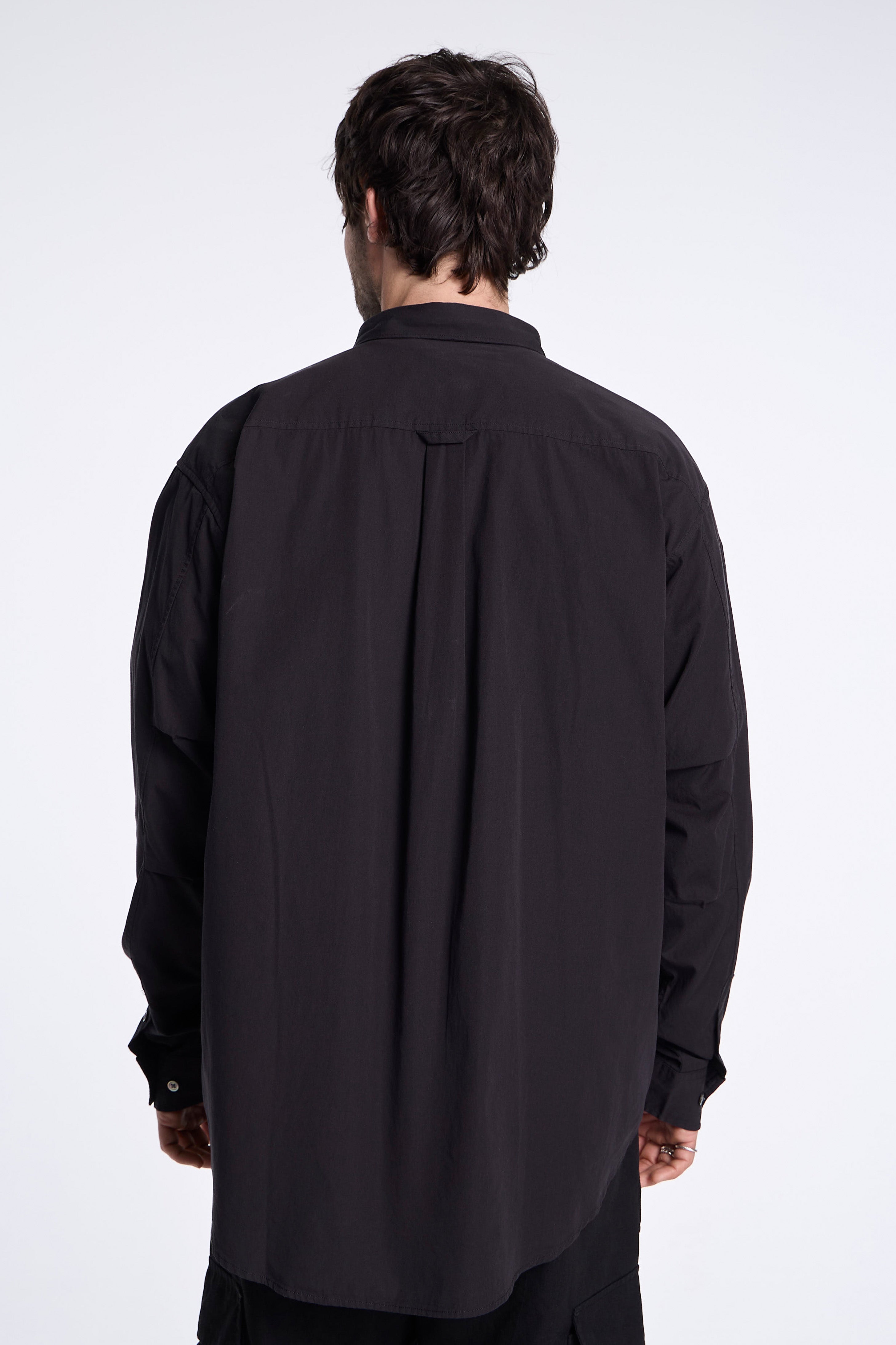 Organic Cotton Pullover Shirt Black