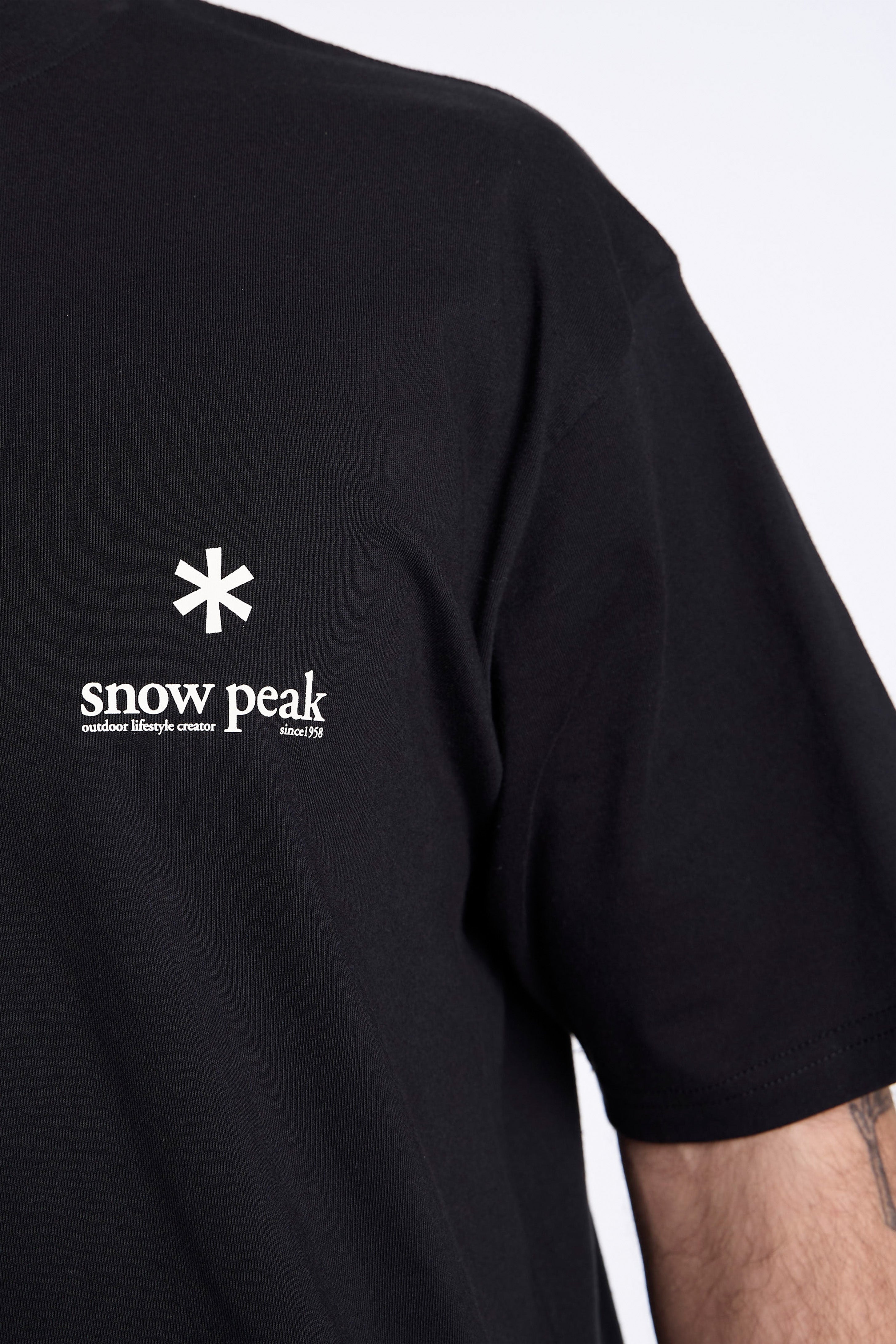 Soft Cotton Relaxed Logo T-Shirt Black