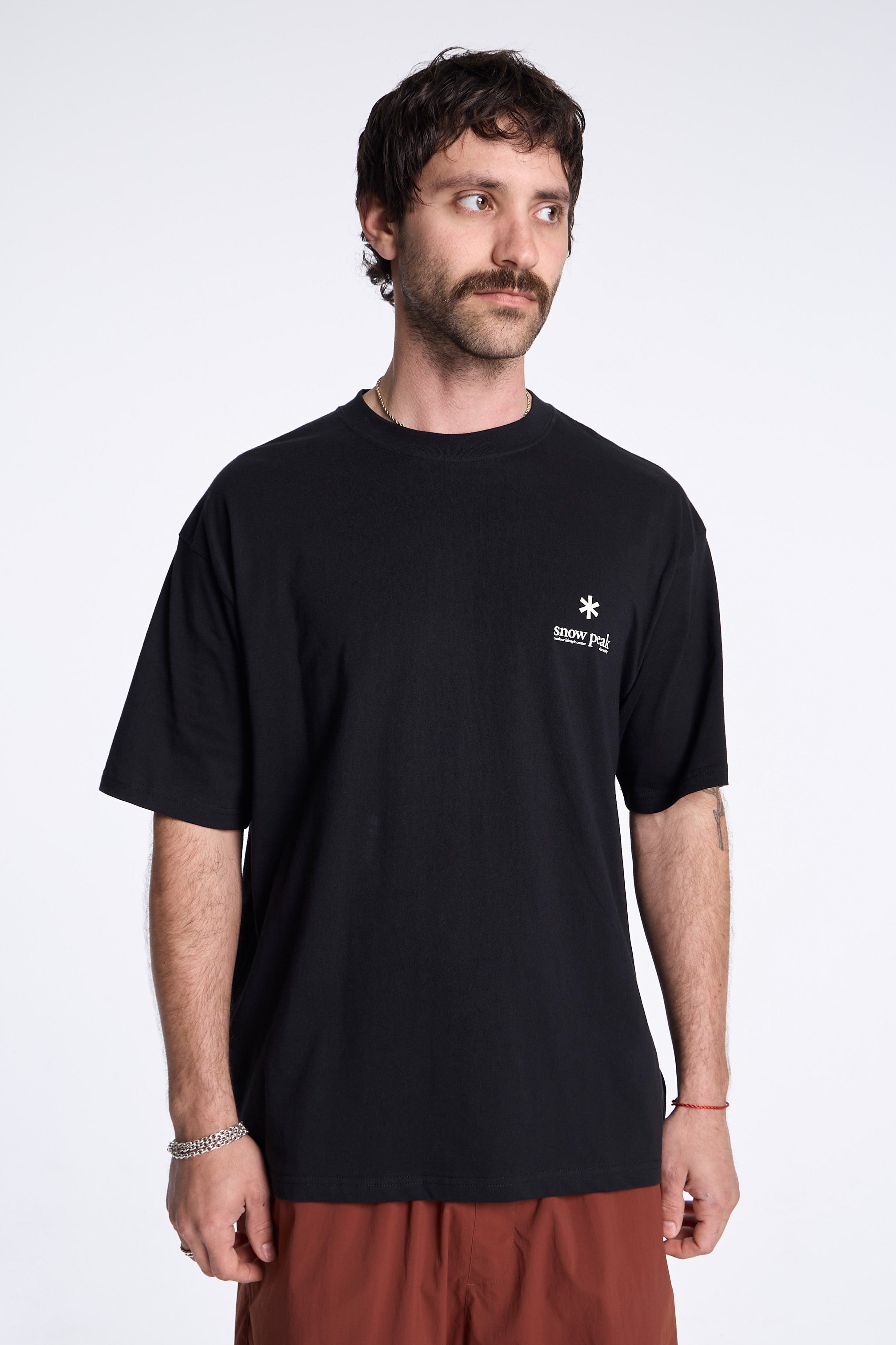 Soft Cotton Relaxed Logo T-Shirt Black