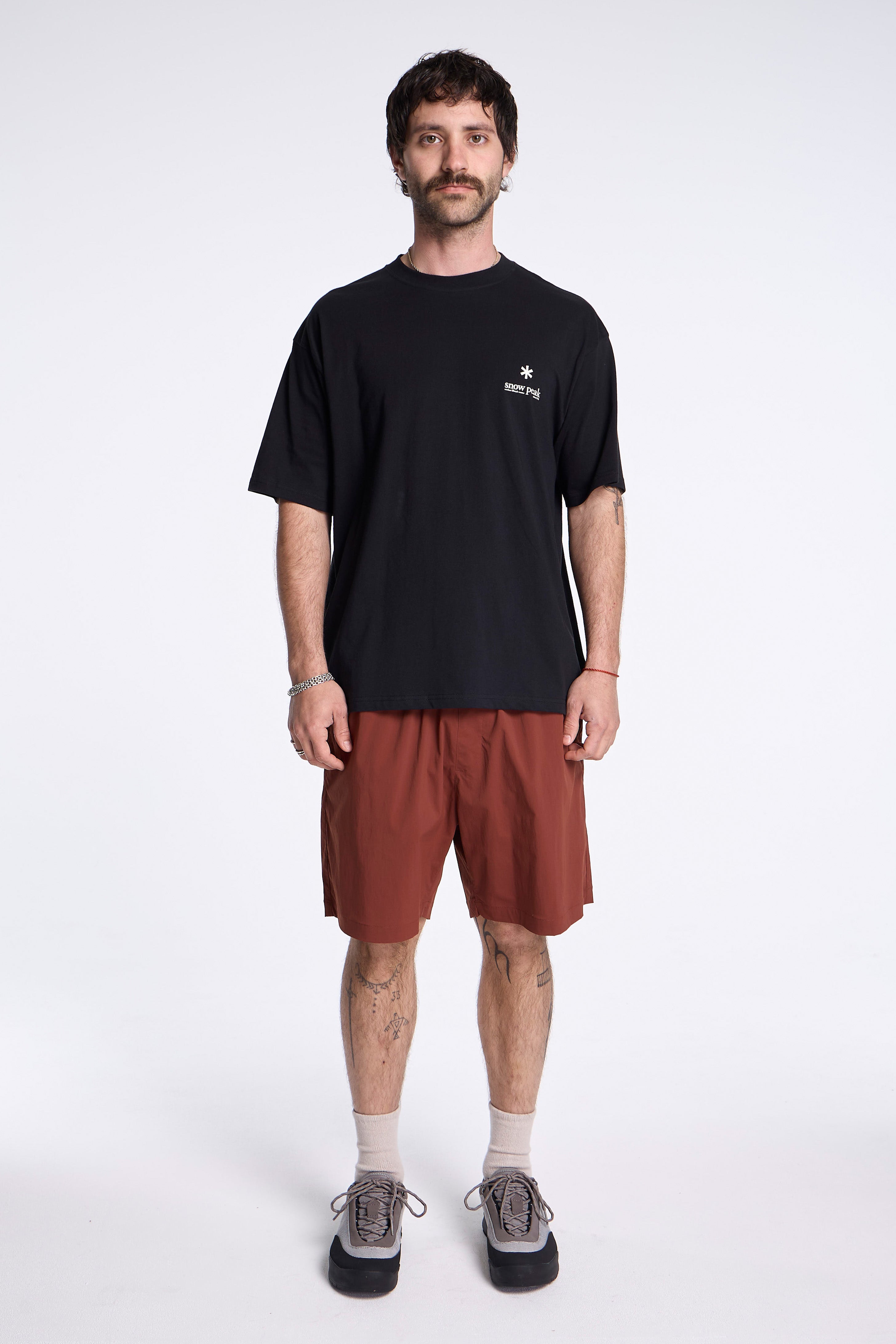 Soft Cotton Relaxed Logo T-Shirt Black