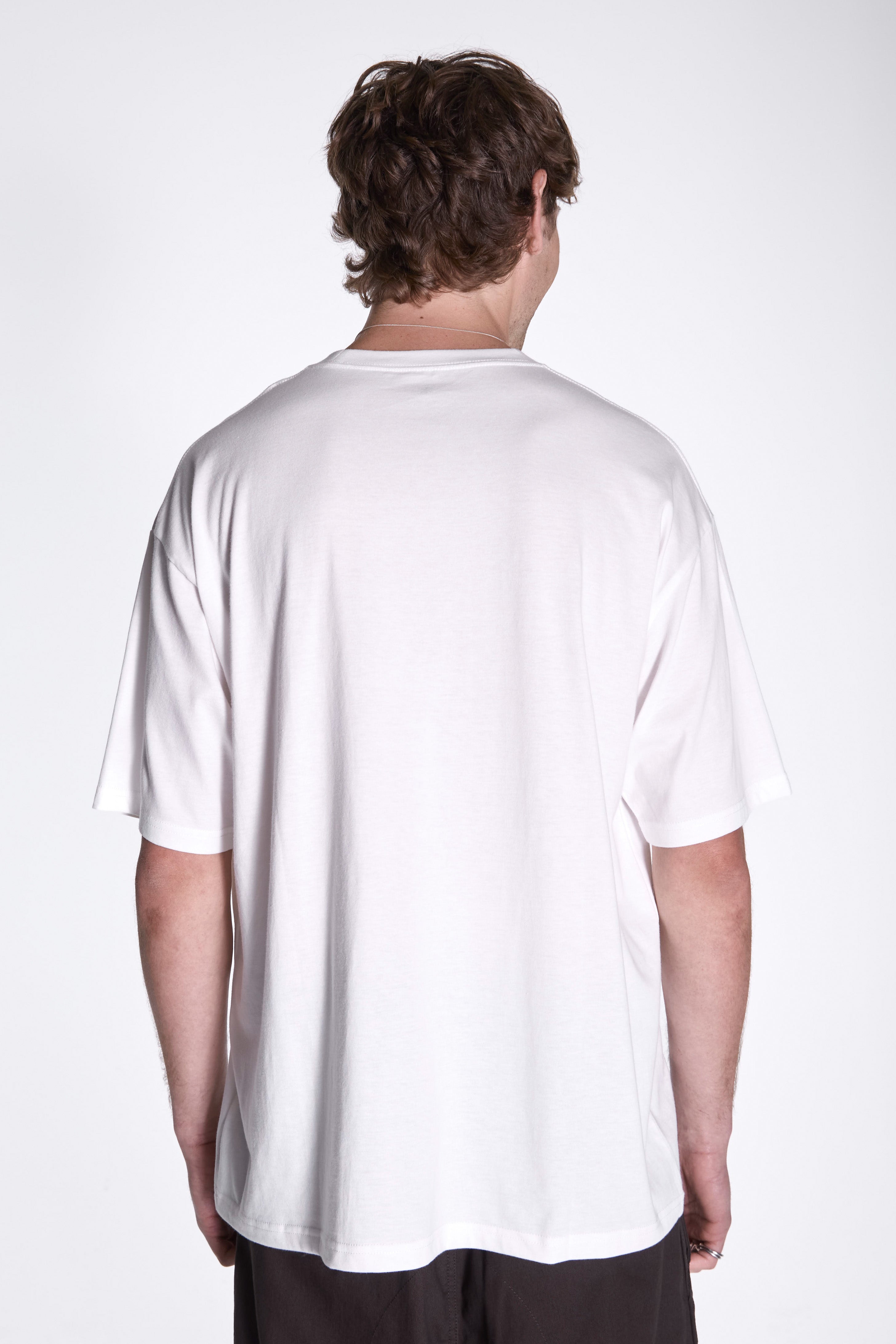 Soft Cotton Relaxed Logo T-Shirt Off White