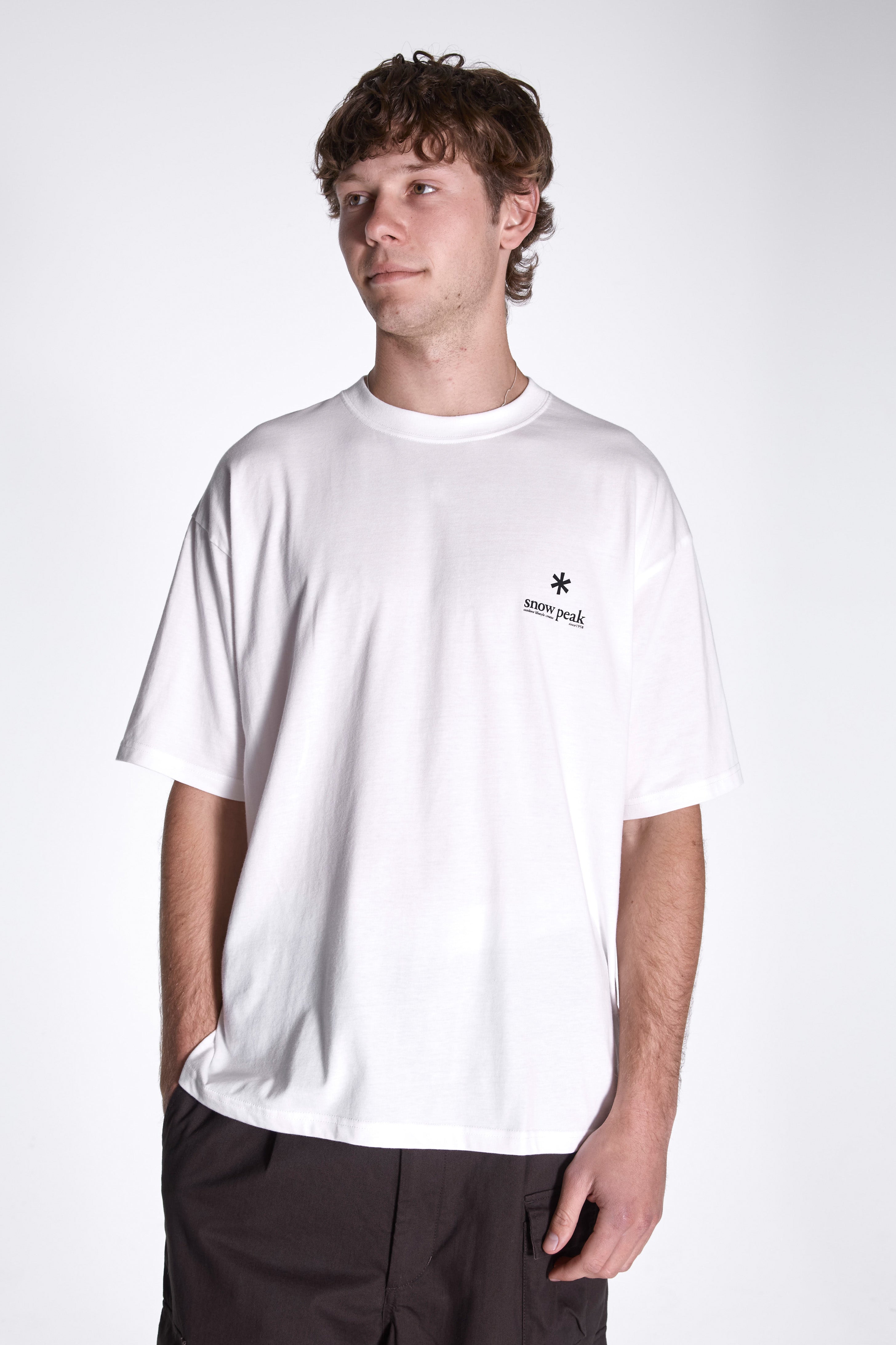 Soft Cotton Relaxed Logo T-Shirt Off White