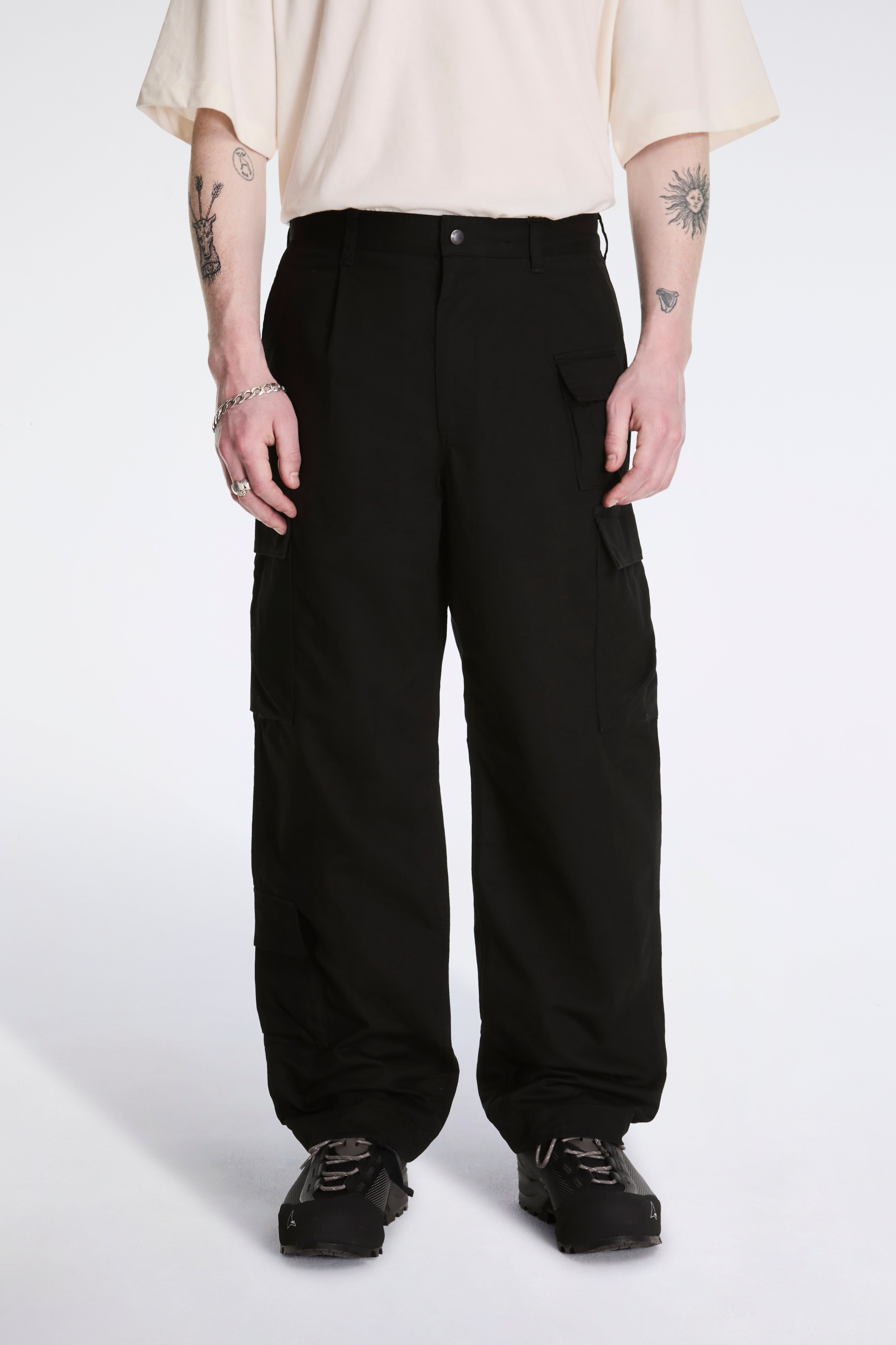 Takibi Chino Cargo Pants Black