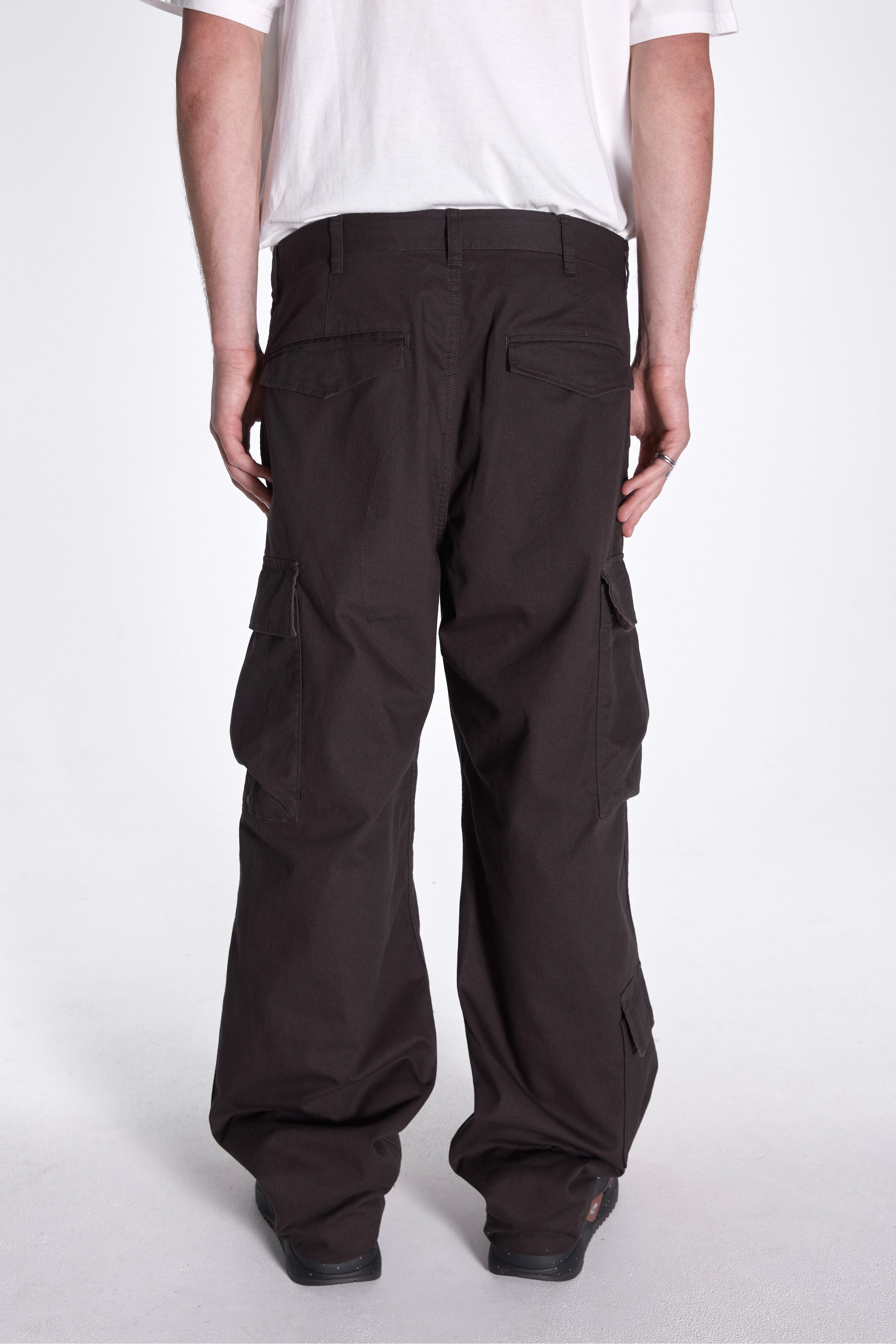 Takibi Chino Cargo Pants Dark Brown