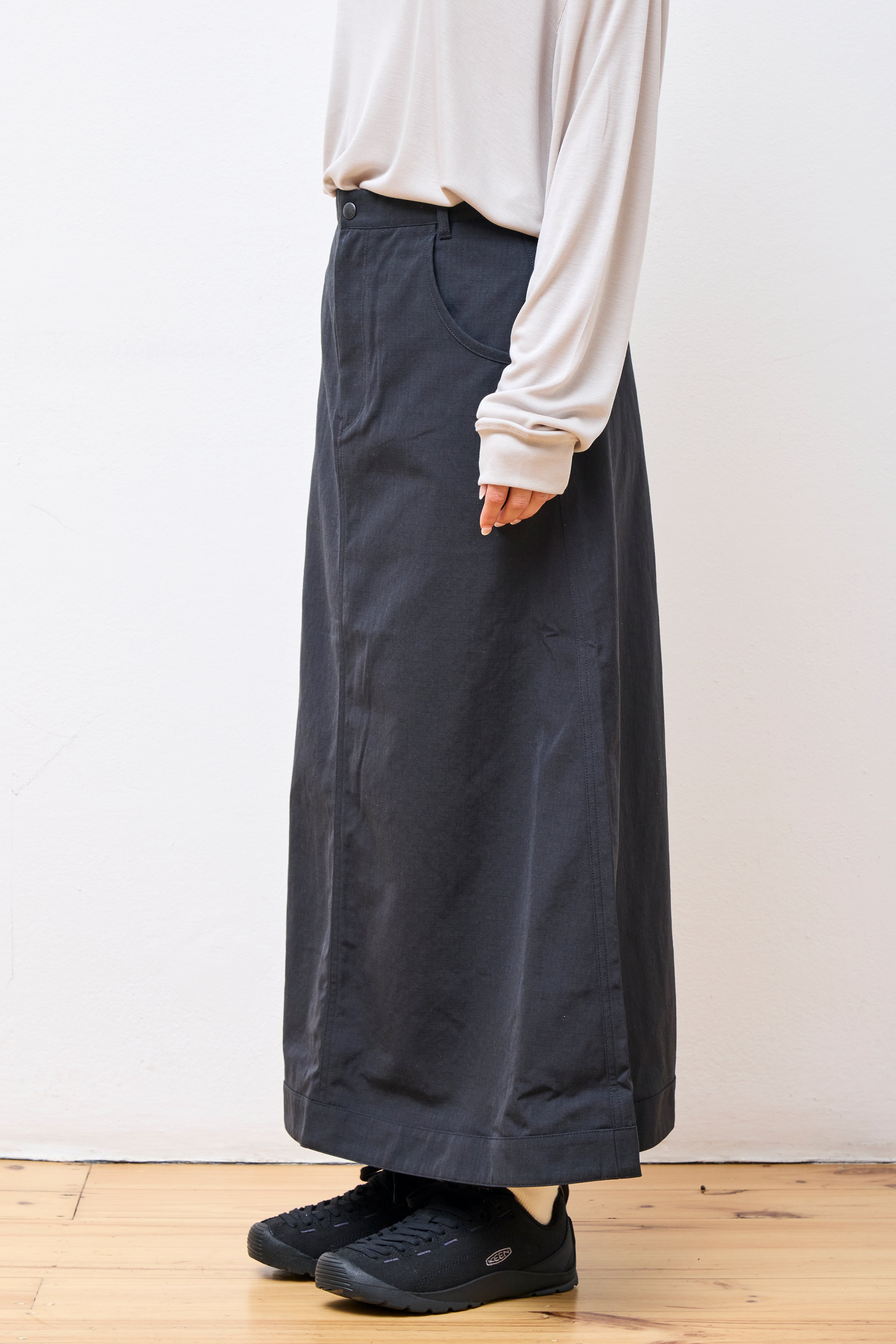 TAKIBI Ripstop Skirt Black