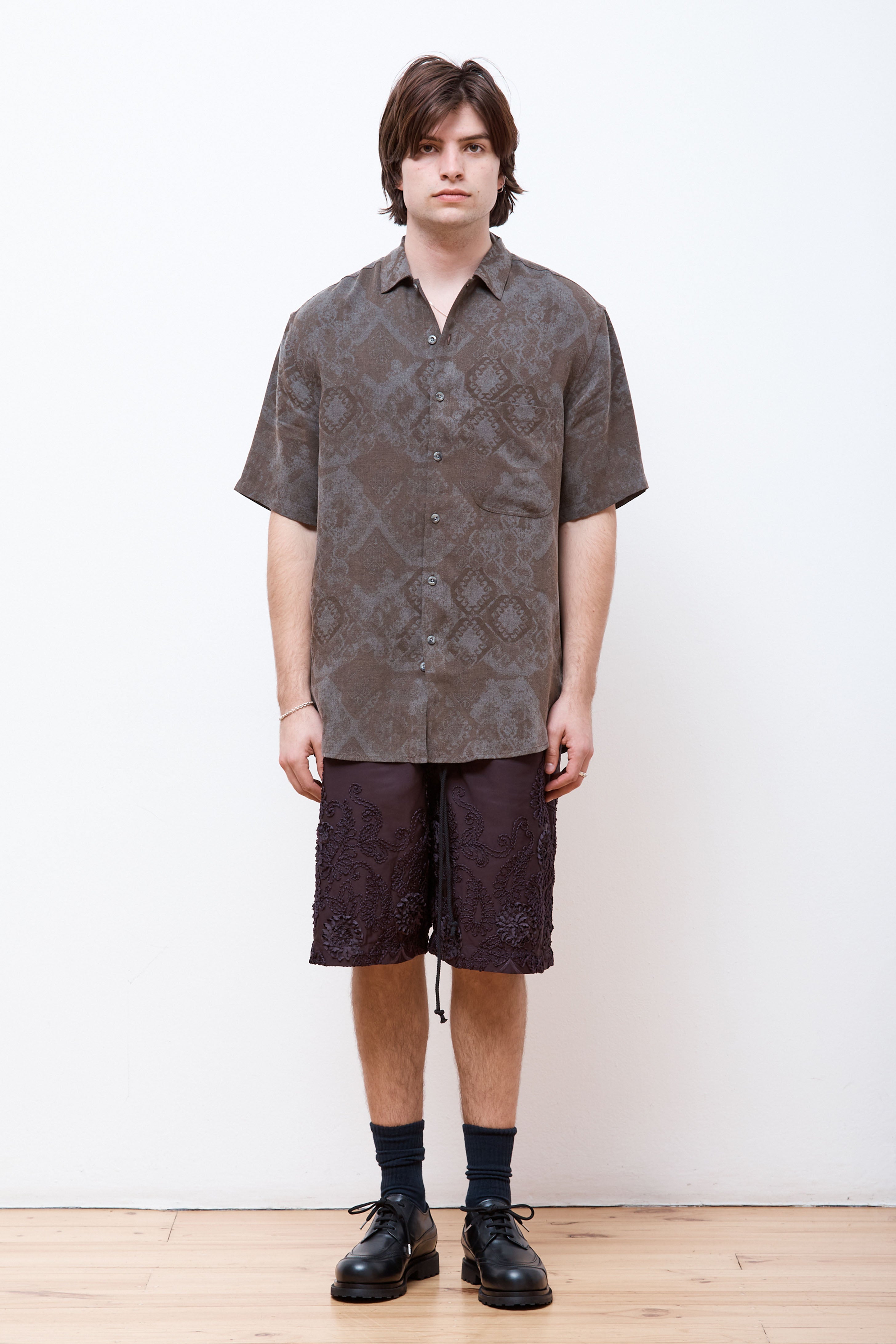 S/S Oversized Shirt Taupe