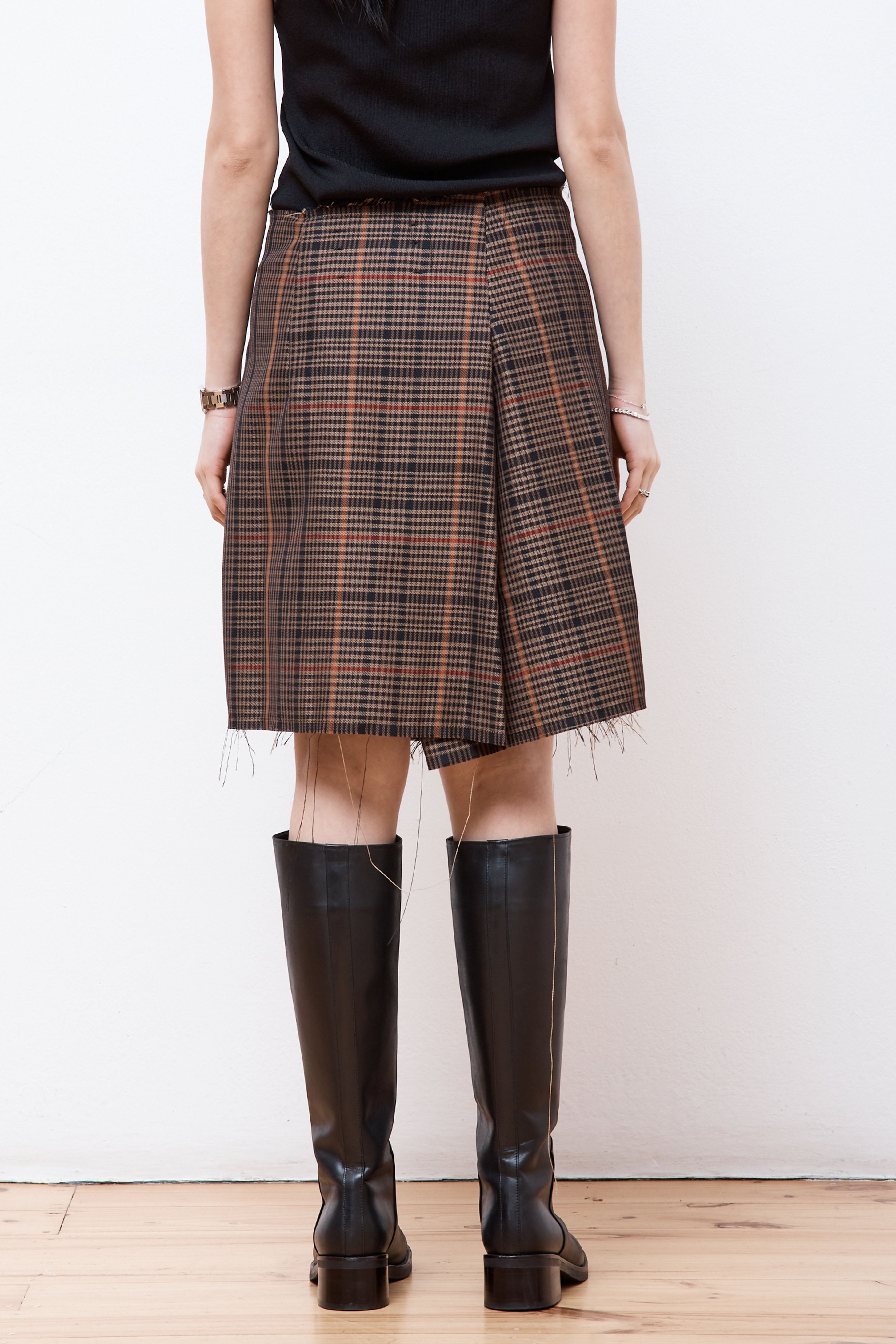 Pleated Mini Skirt Multi