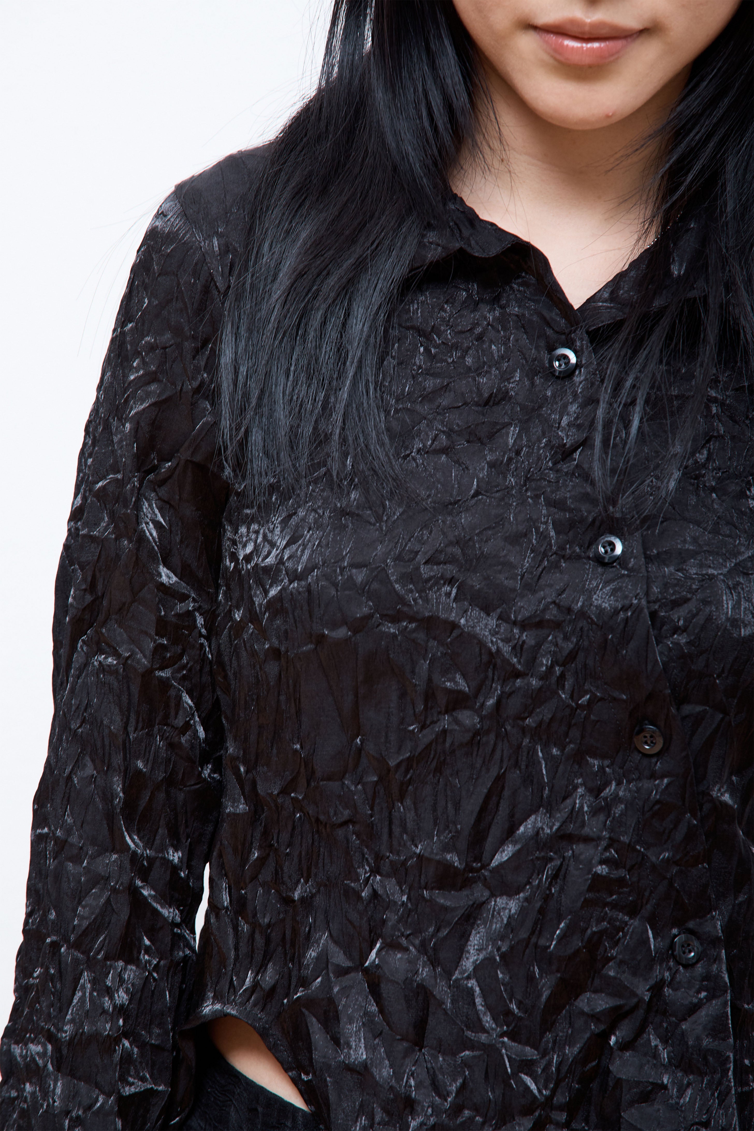 L/S Twisted Shirt Black