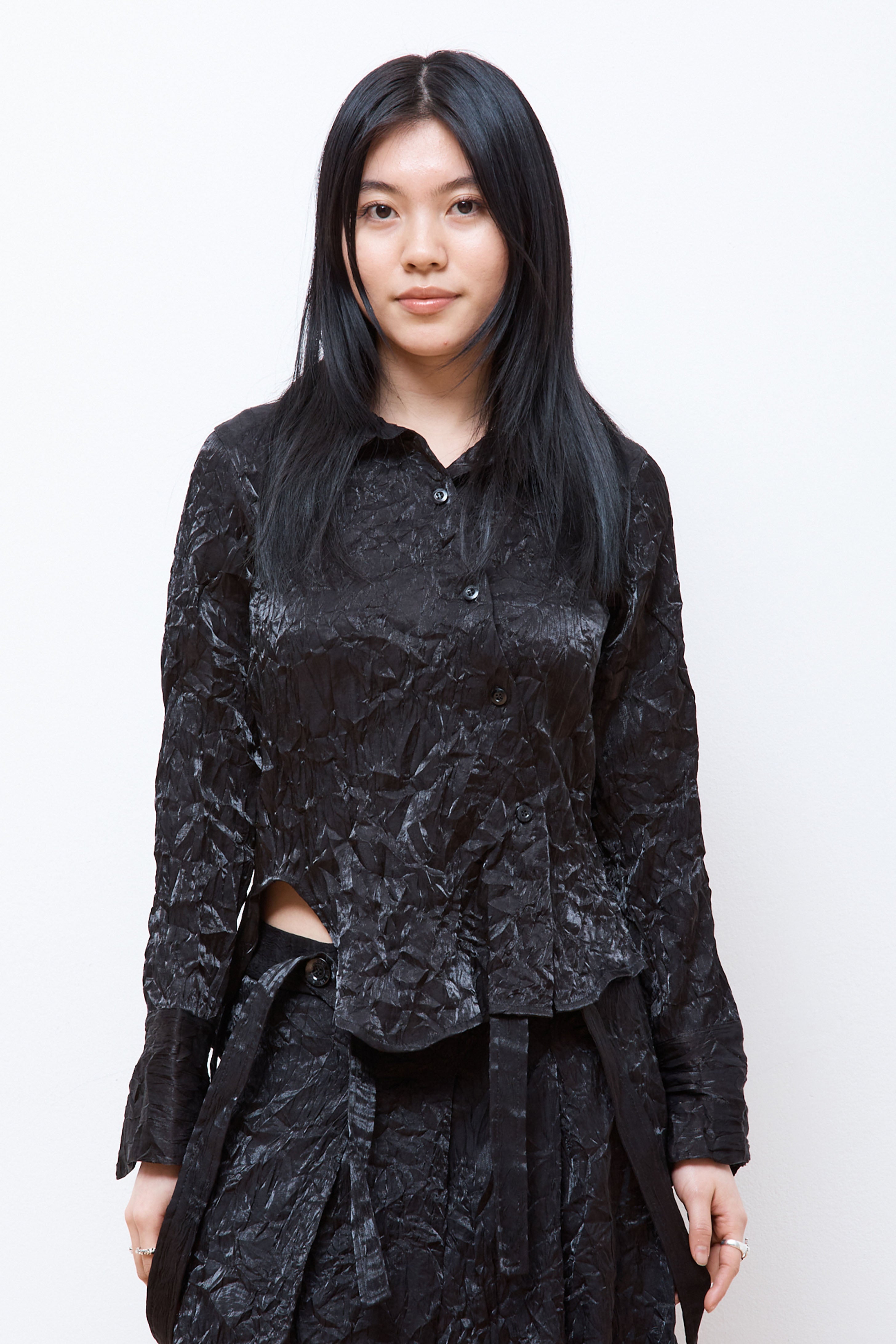 L/S Twisted Shirt Black