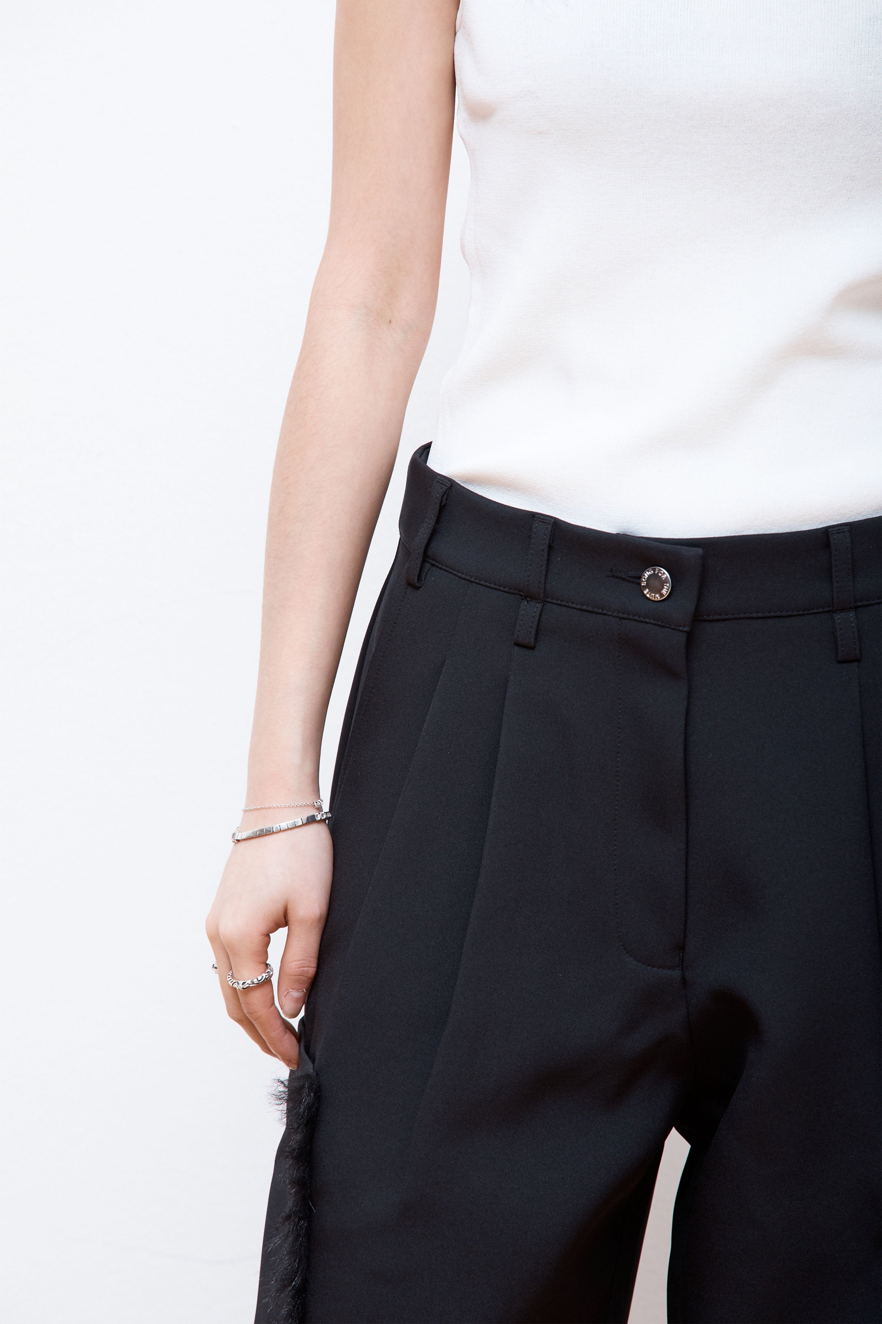 Patch Pocket Pant Black