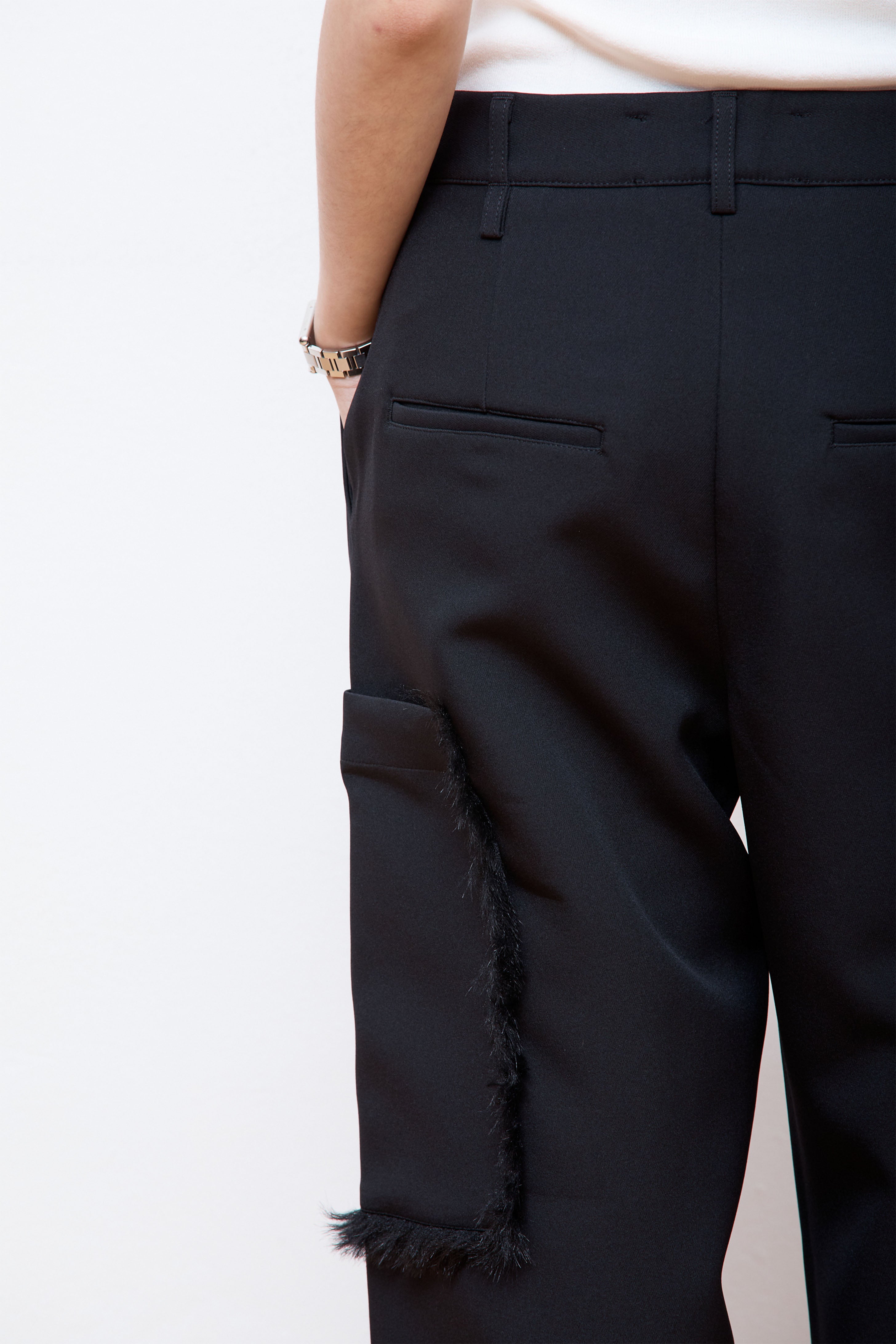 Patch Pocket Pant Black