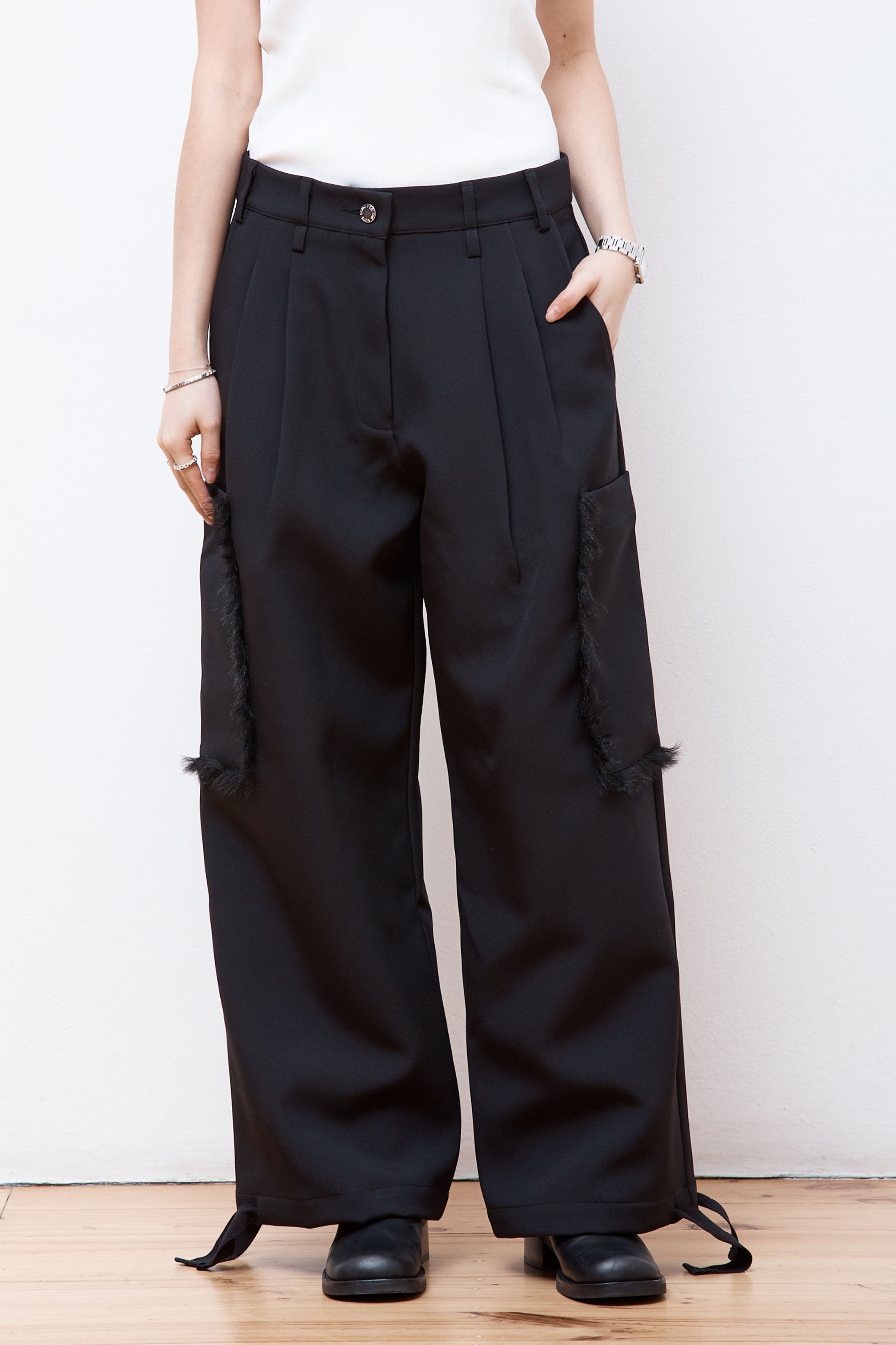 Patch Pocket Pant Black