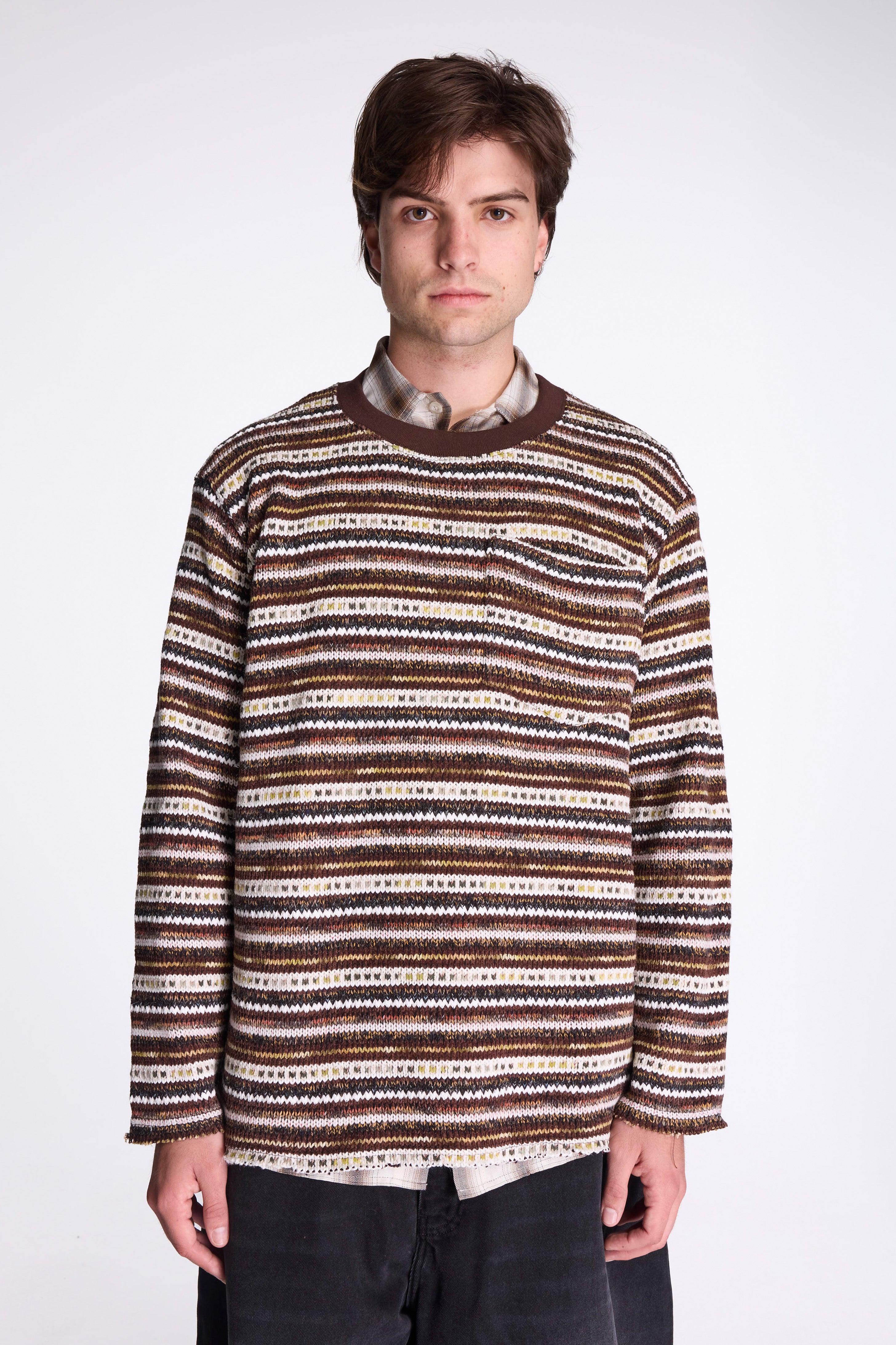 Crew Neck Pullover Multi