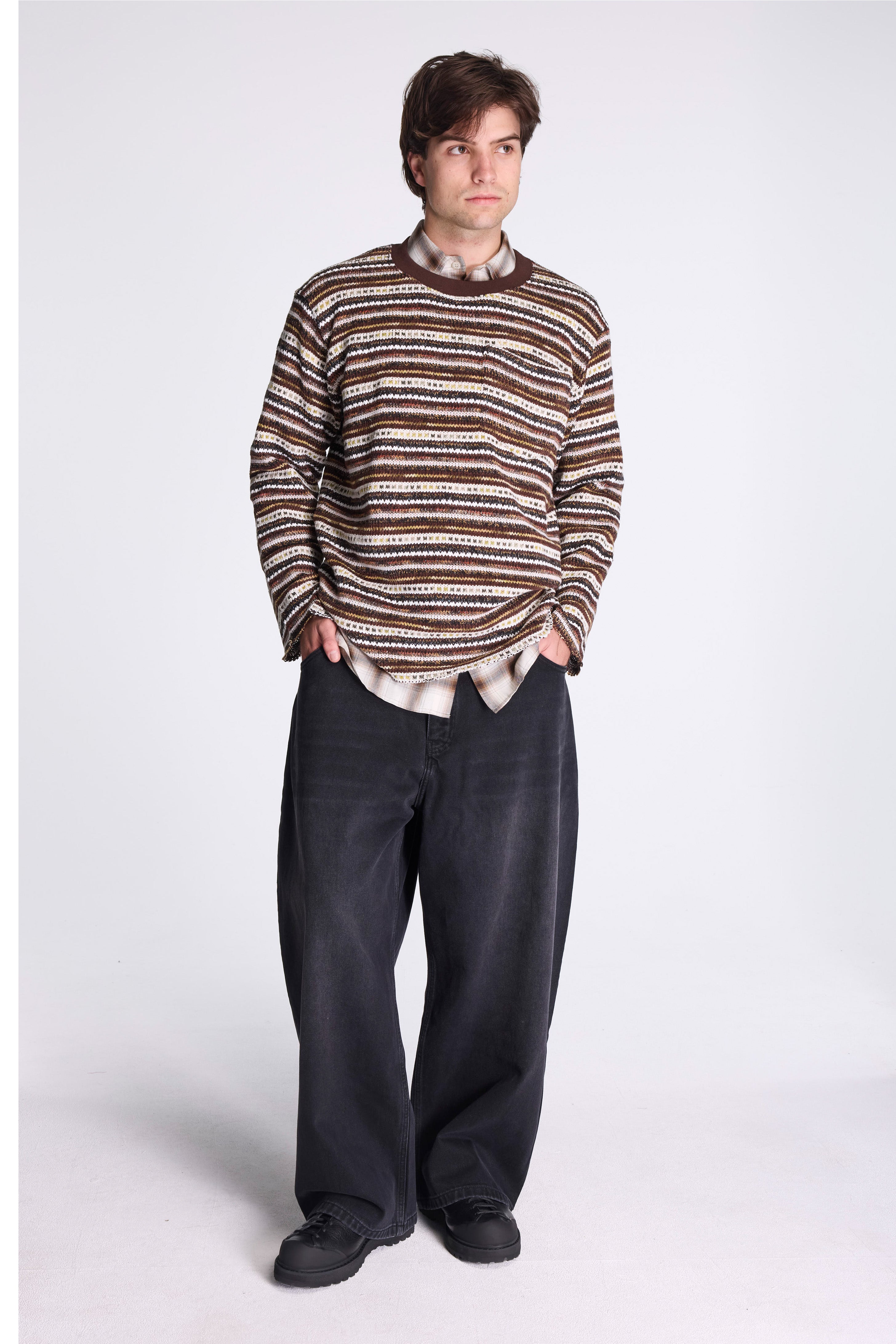 Crew Neck Pullover Multi