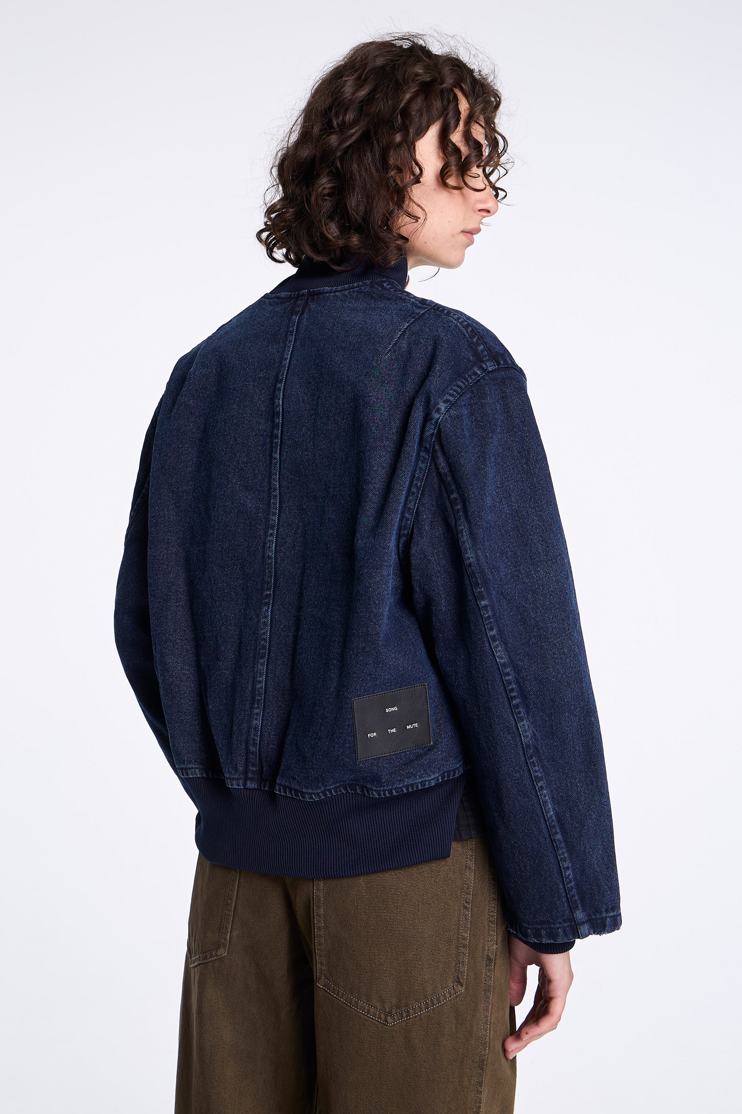 Deconstructed Bomber Indigo