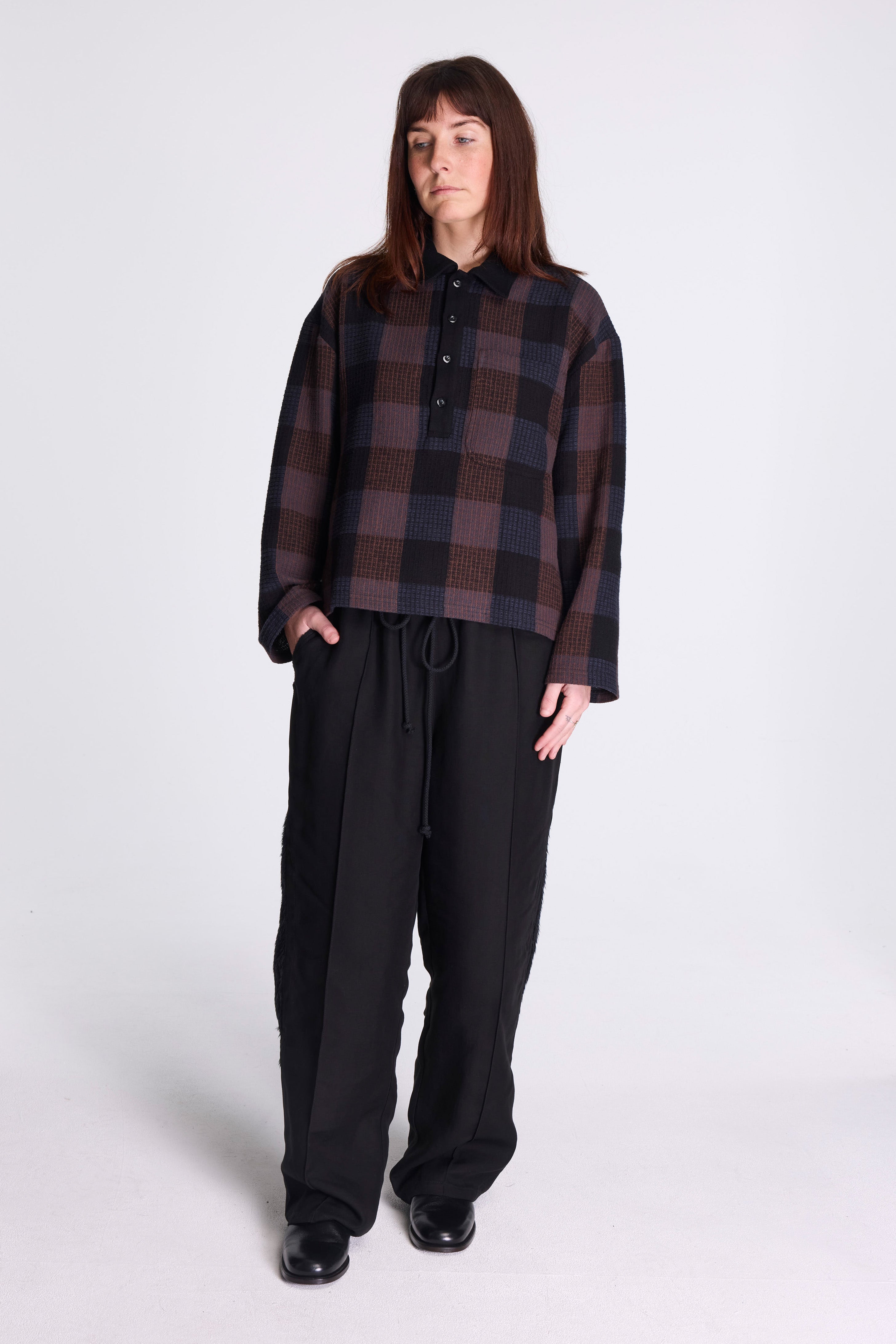 Tear Drop Track Pant Black